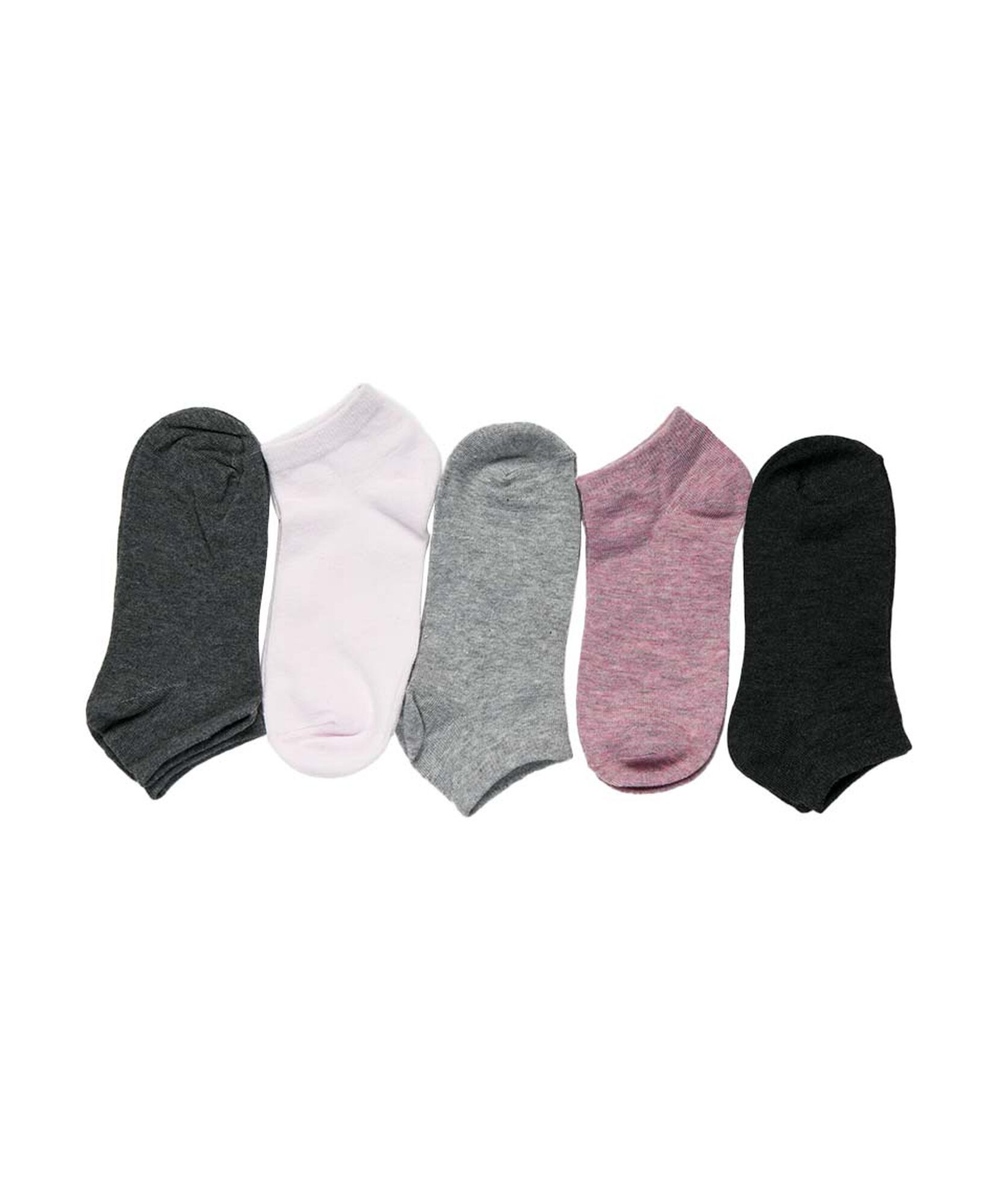 Pack 5 calcetines mujer corto liso Pack 5 calcetines mujer corto liso