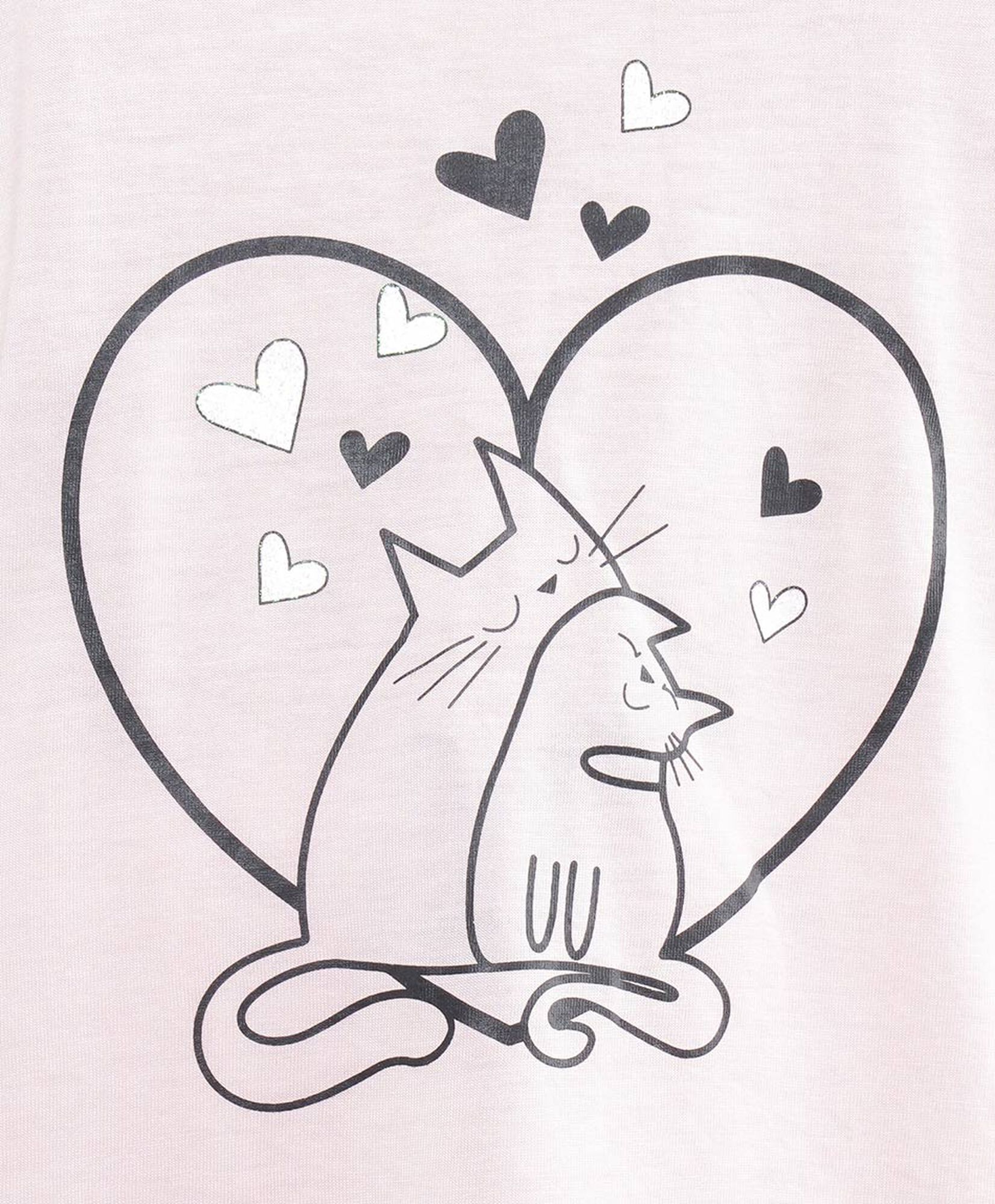 Pijama mujer short líneas gatos Pijama mujer short líneas gatos