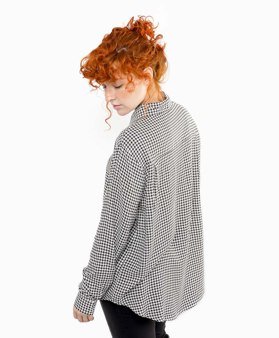 Blusa mujer pied de poule