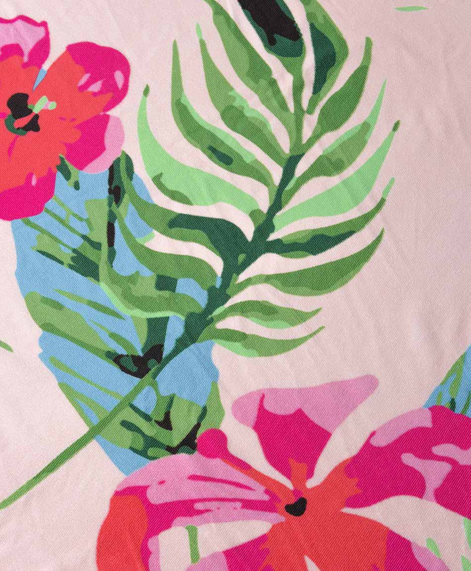 Toalla redonda tropical rosada Toalla redonda tropical rosada