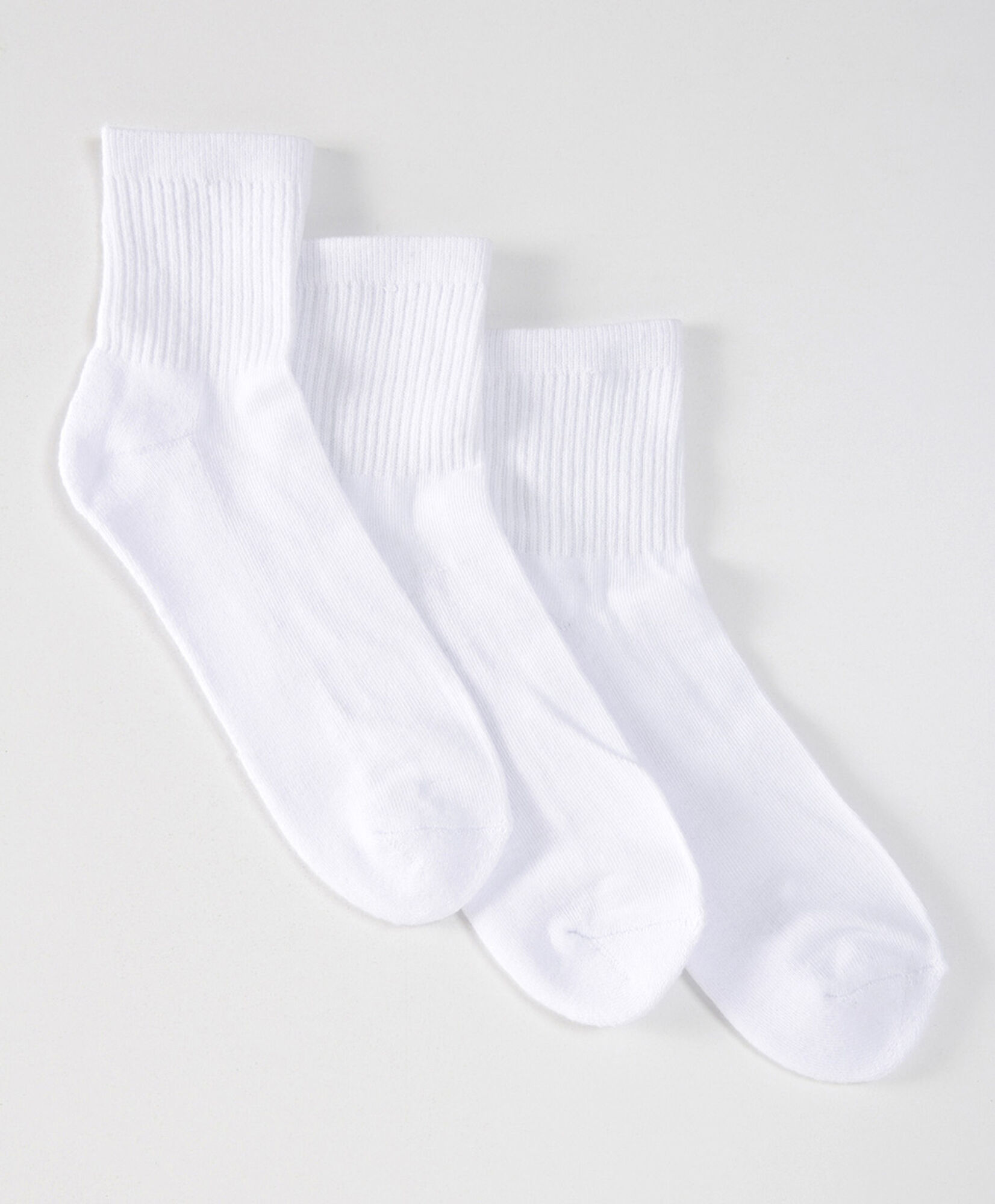 Pack 3 calcetines escolares medio sport blanco Pack 3 calcetines escolares medio sport blanco