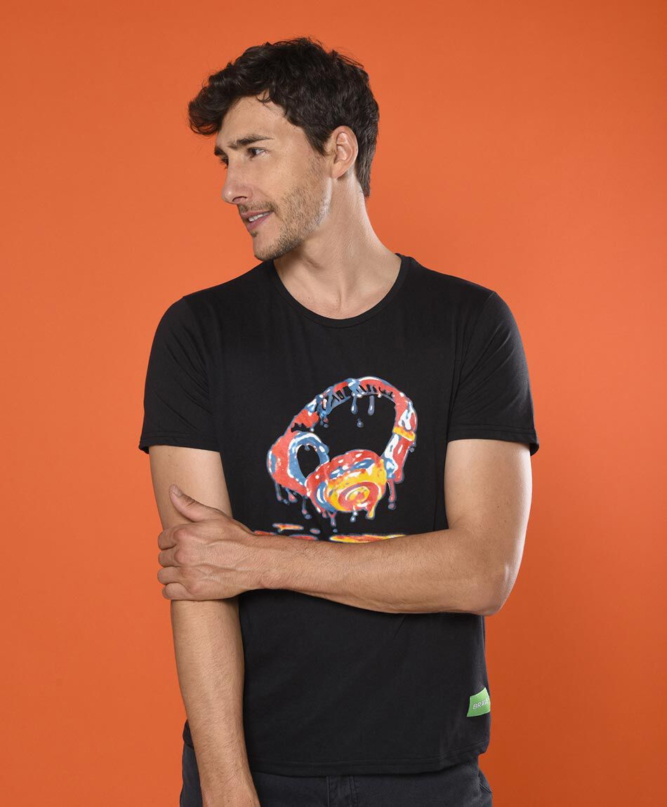 Polera manga corta cuello redondo