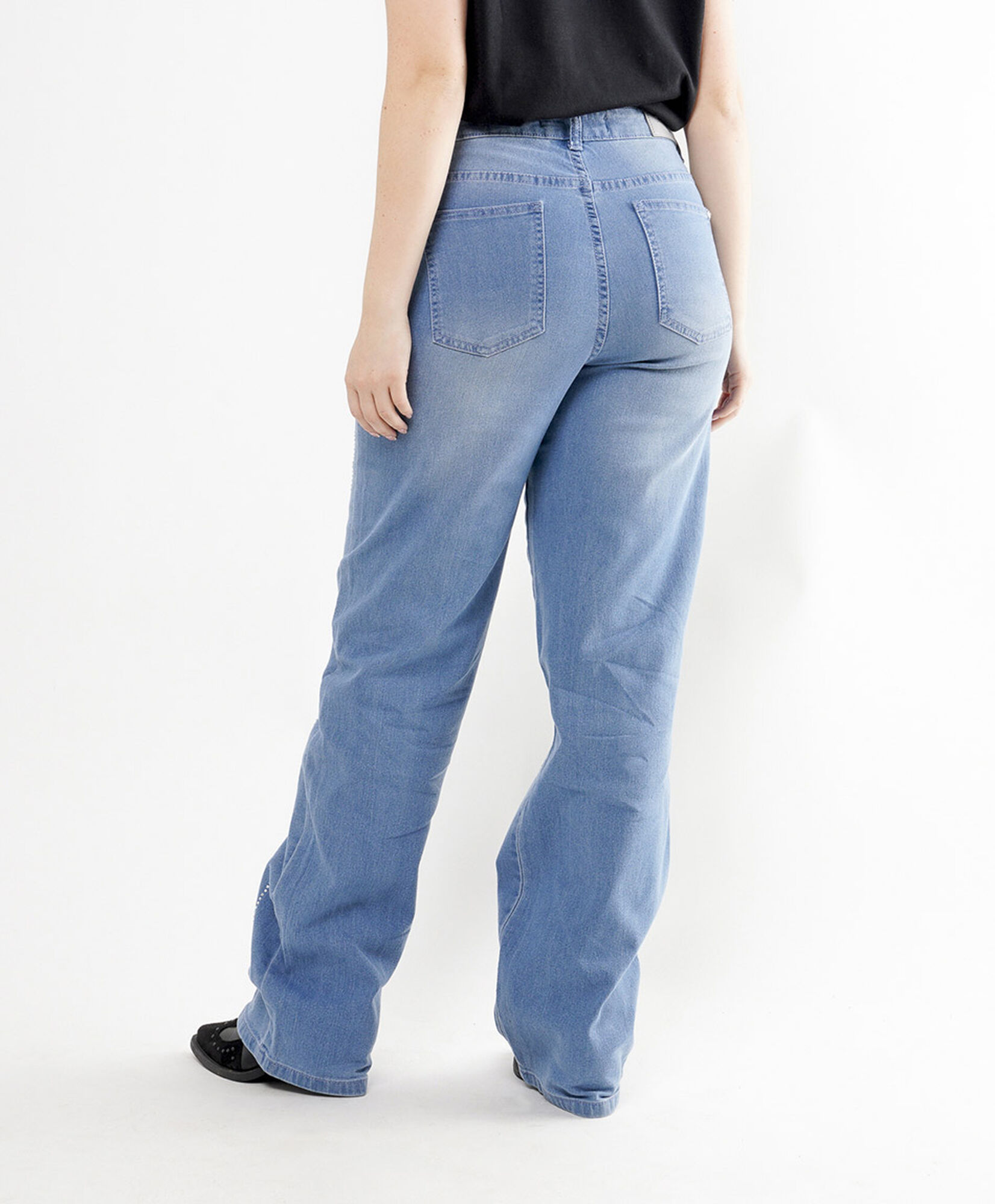 Jeans mujer brillos wide Jeans mujer brillos wide