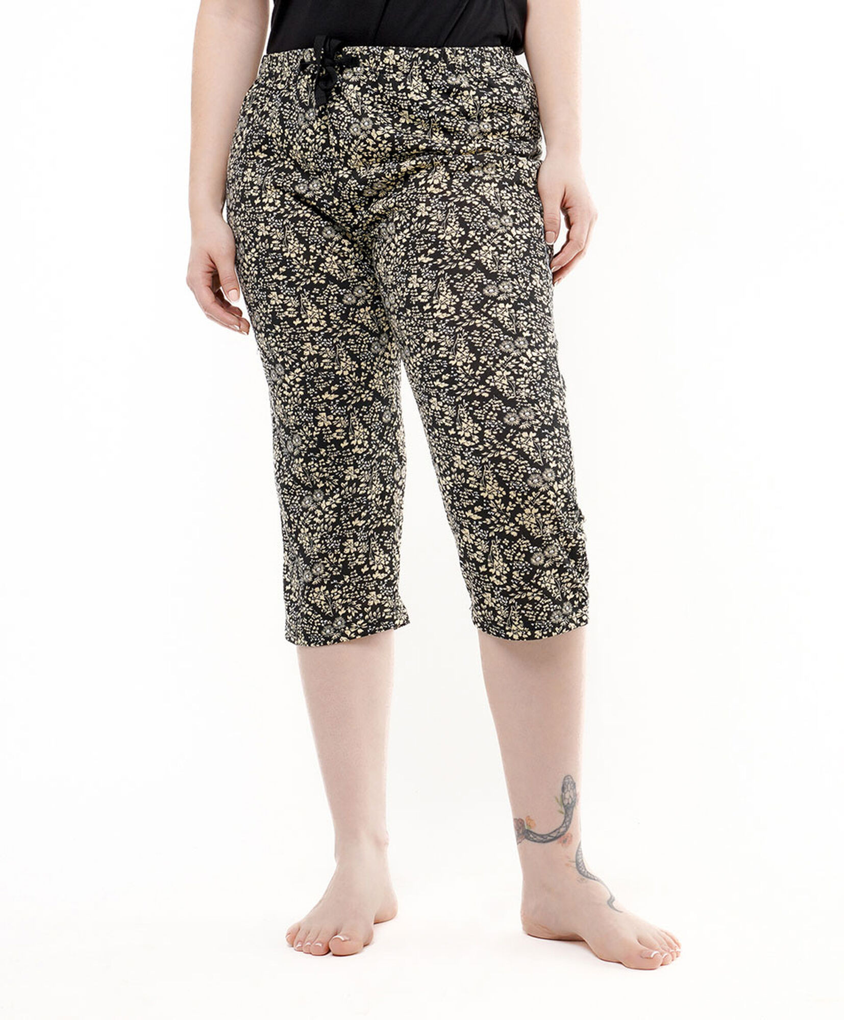 Pijama mujer capri golden flor Pijama mujer capri golden flor