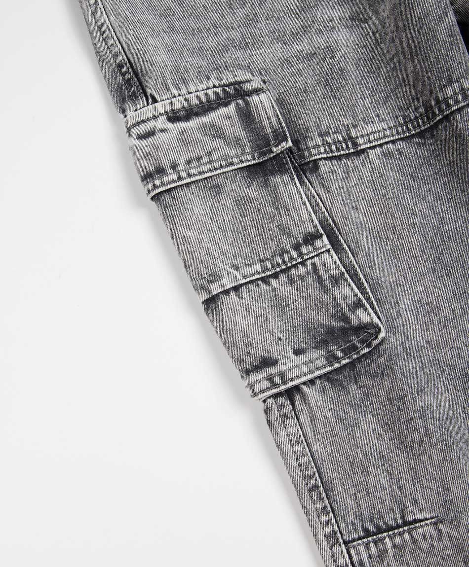 Jeans hombre cargo gris