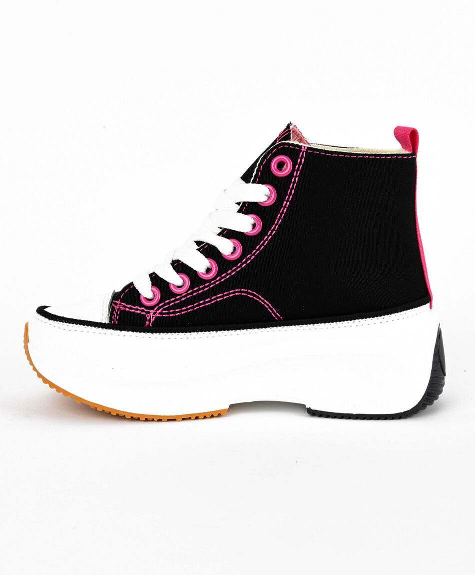 Zapatilla infantil ca&ntilde;a alta plataforma