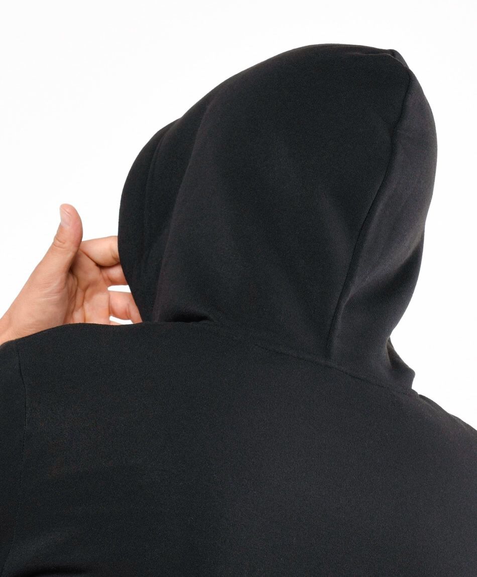 Poler&oacute;n hombre liso capucha