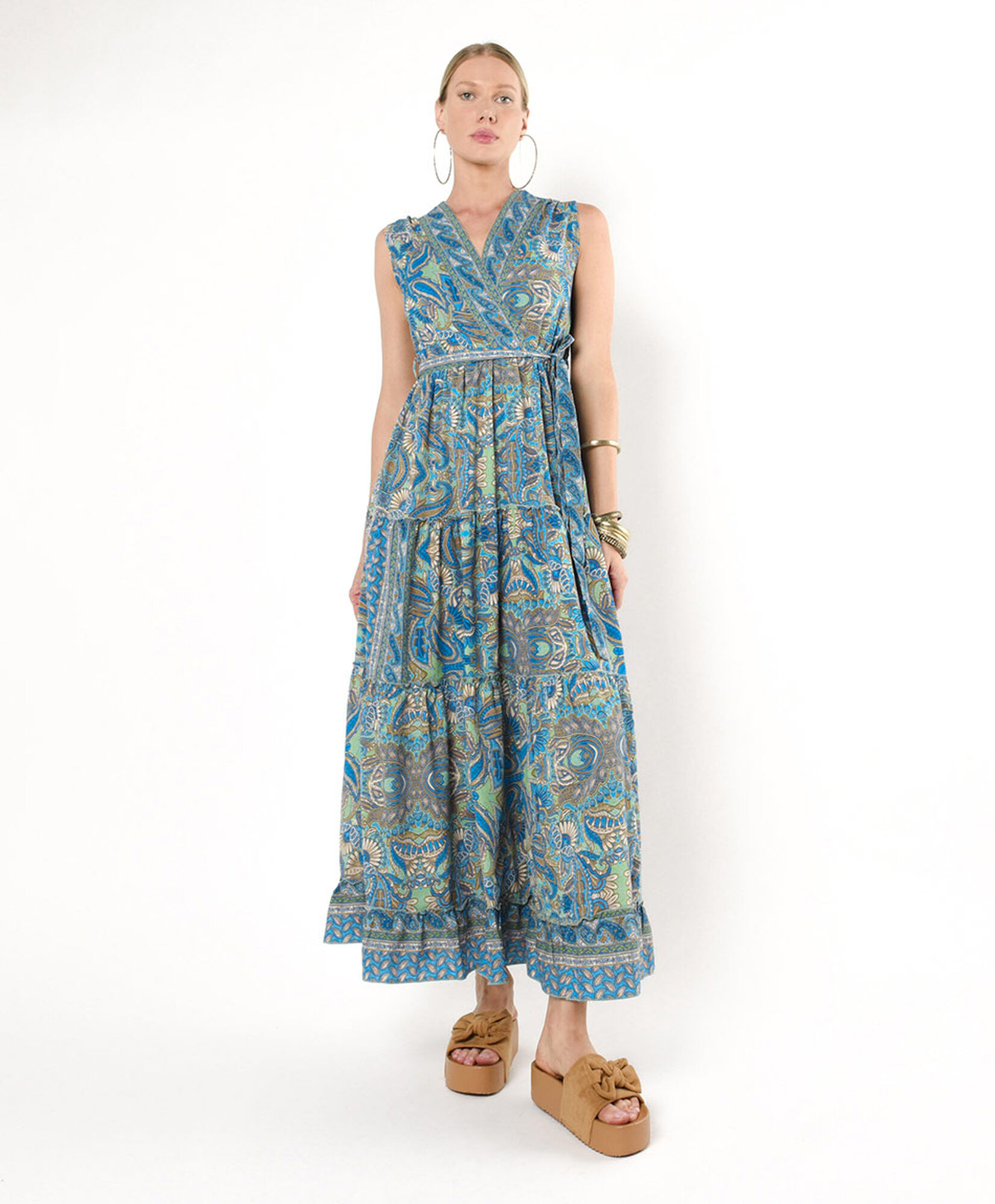 Vestido mujer maxi cruzado Vestido mujer maxi cruzado
