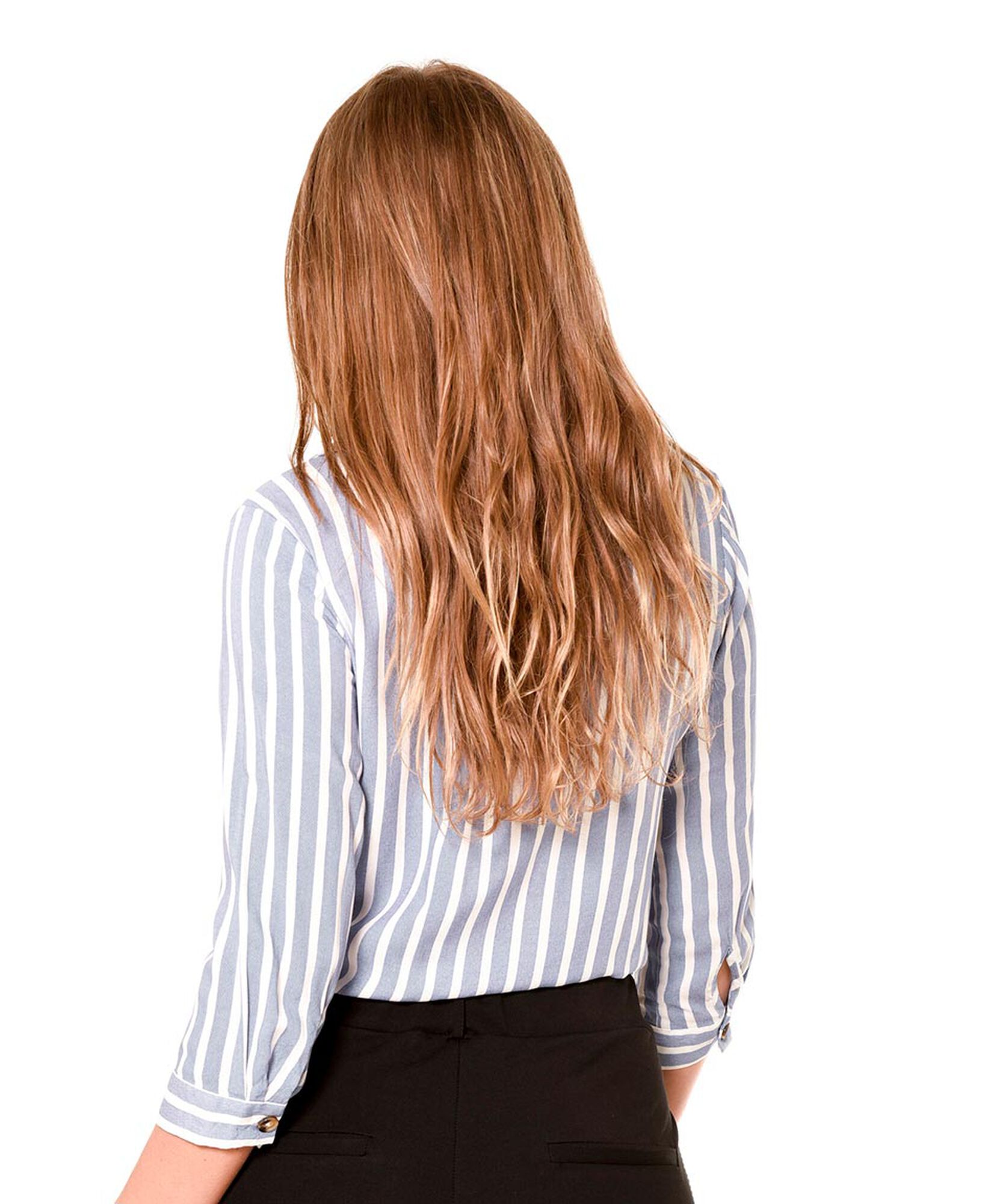 Blusa listada con nudo Blusa listada con nudo