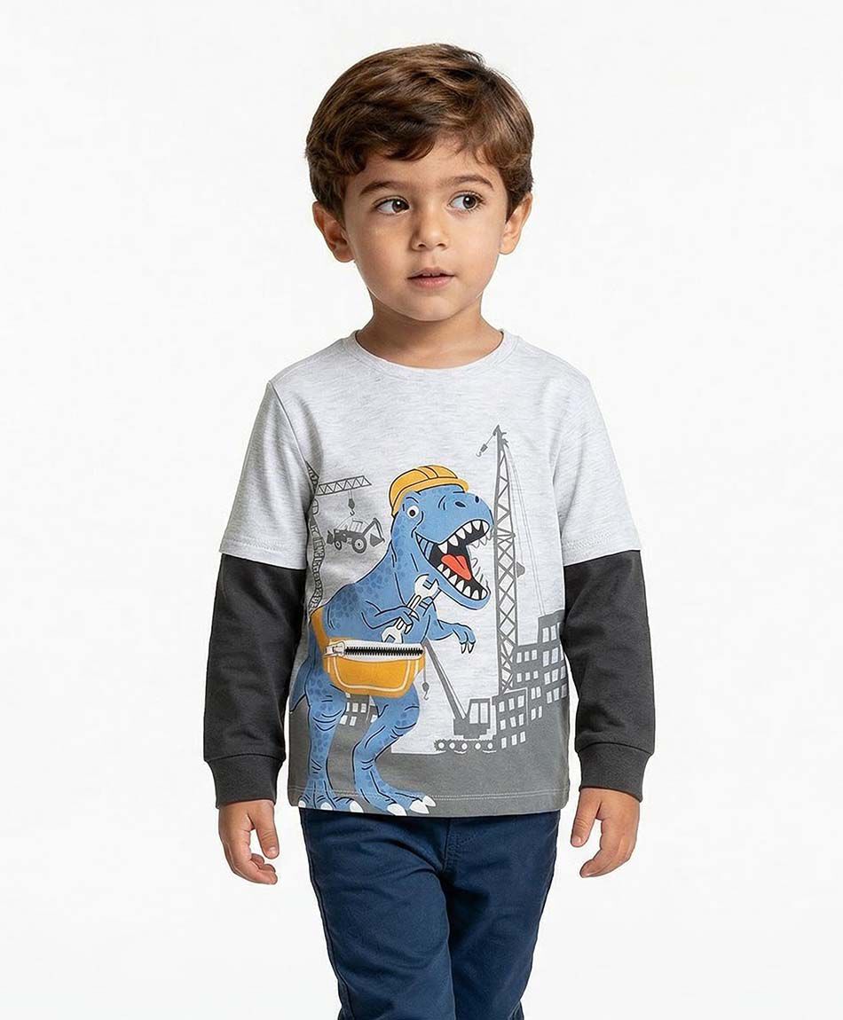 Polera beb&eacute; dino city