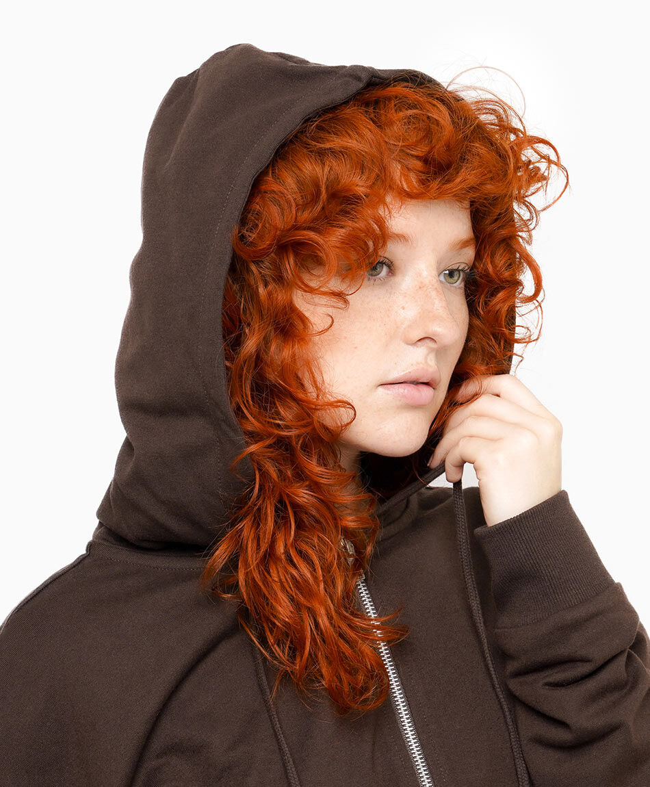 Poler&oacute;n mujer caf&eacute;