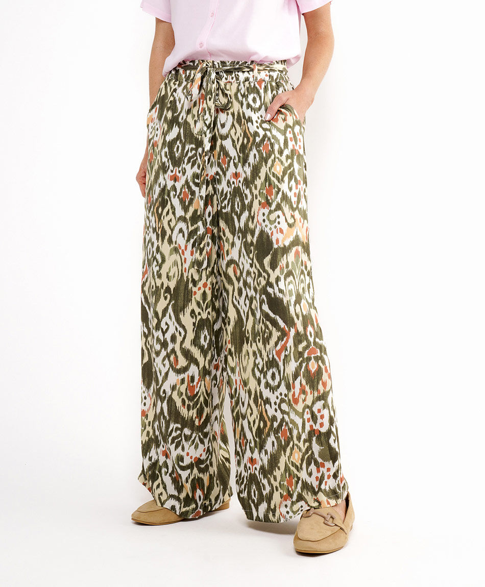Pantal&oacute;n mujer estampado abstracto