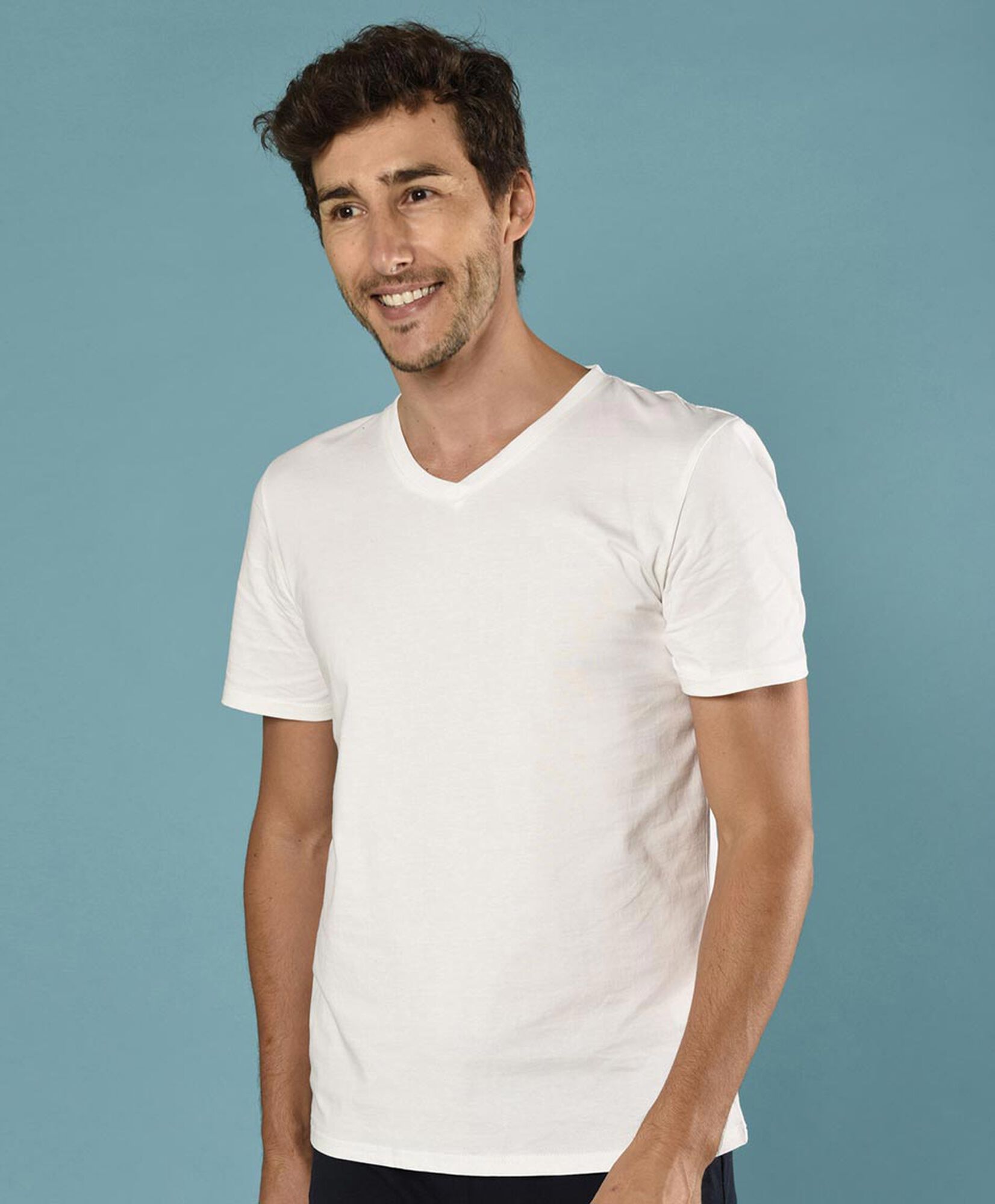 Camiseta sin estampado manga corta Camiseta sin estampado manga corta