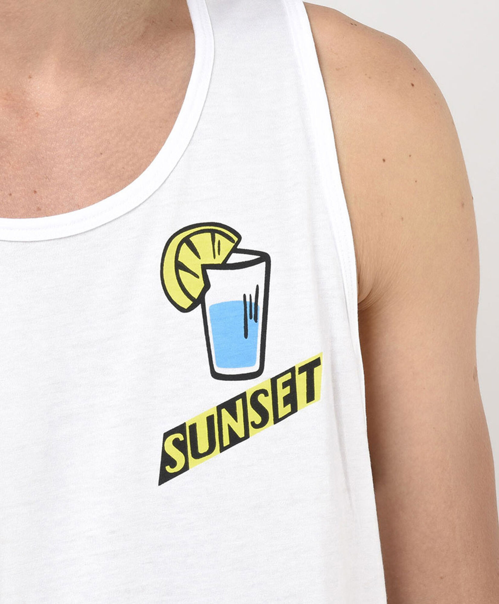 Polera hombre limonada sin mangas Polera hombre limonada sin mangas