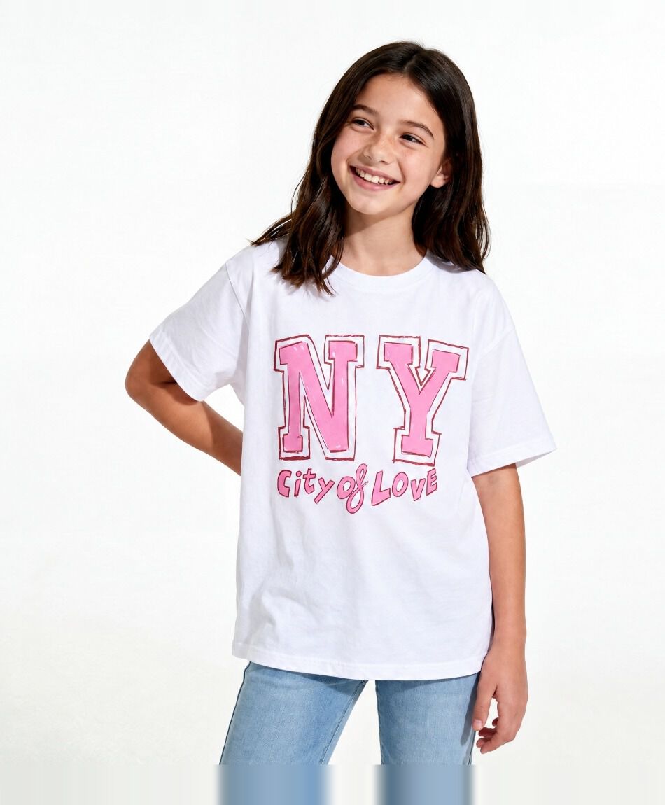 Polera ni&ntilde;a oversize new york city