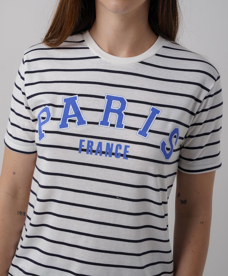 Polera mujer rayas paris