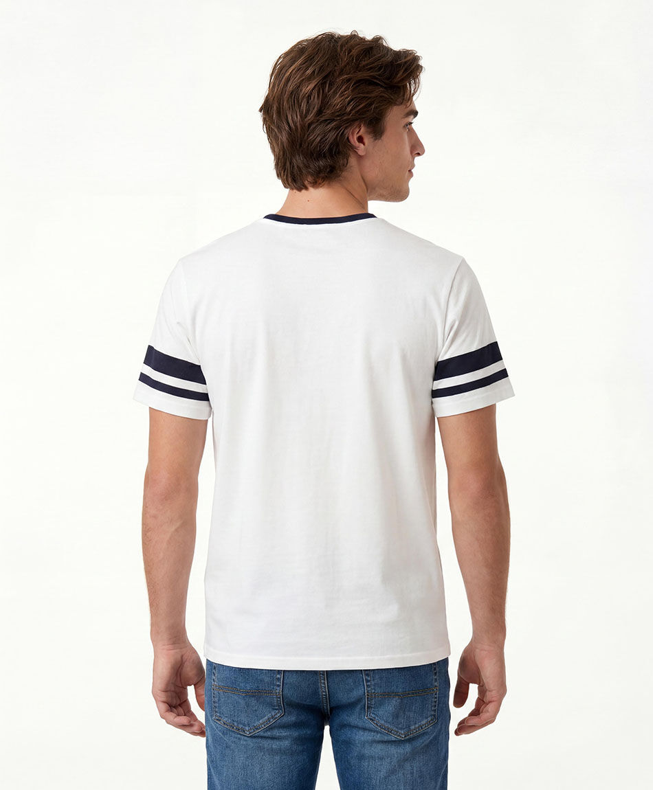 Polera hombre l&iacute;neas mangas