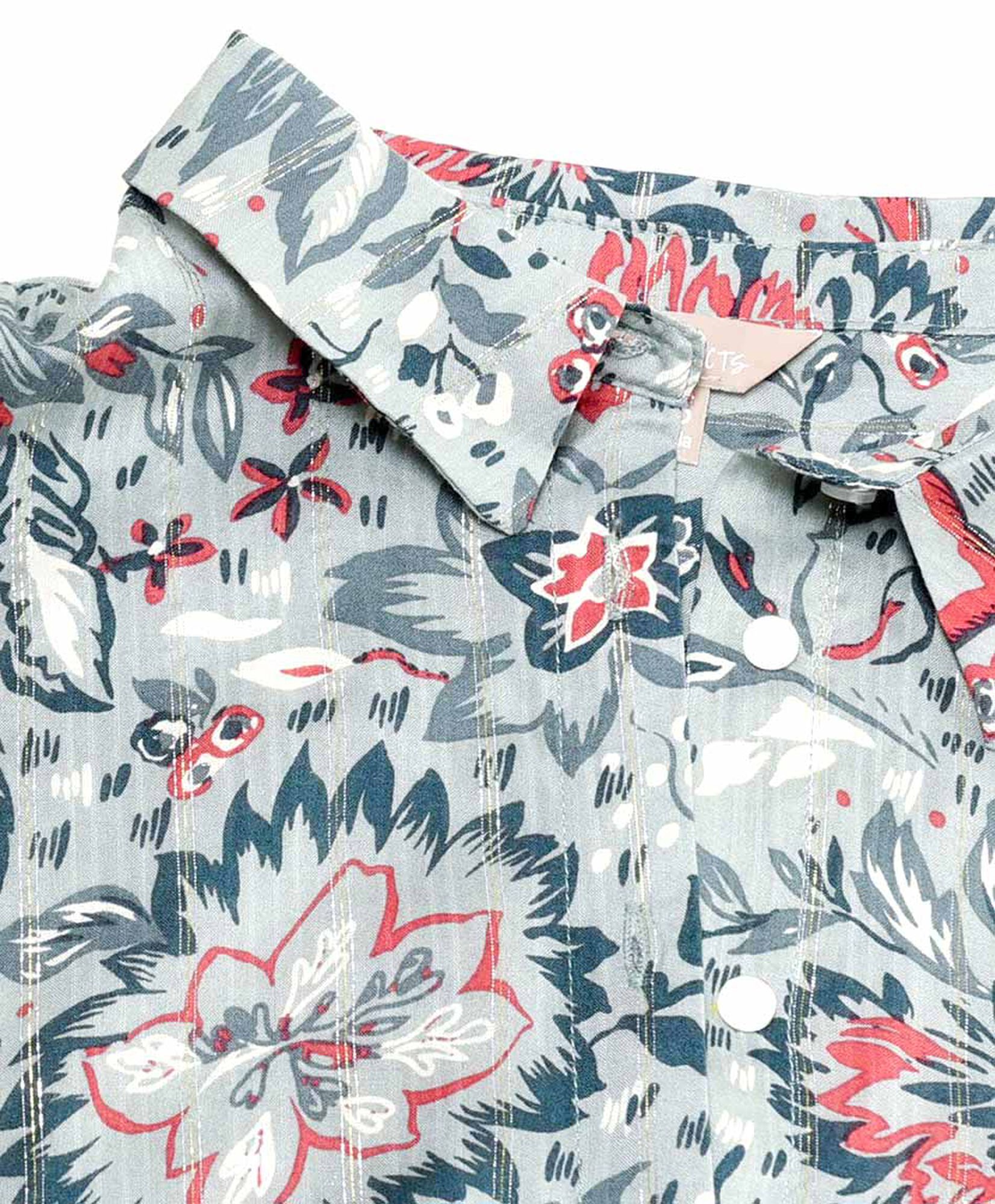 Blusa mujer print floreado brillos Blusa mujer print floreado brillos