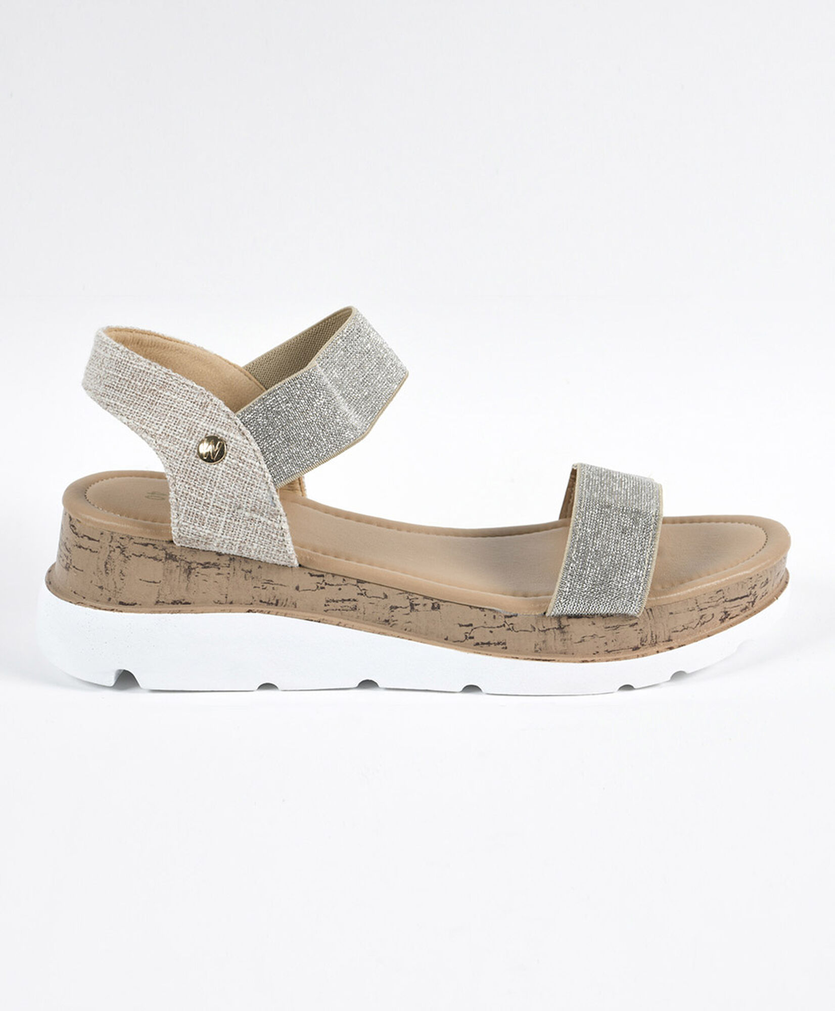 Sandalias mujer elástico brillos plataforma Sandalias mujer elástico brillos plataforma