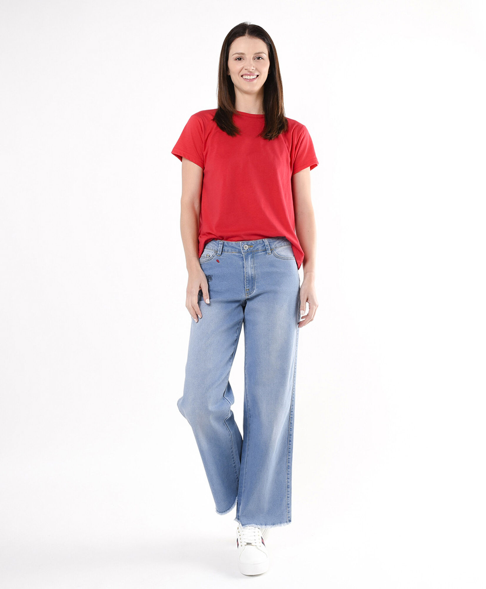 Jeans mujer estampado conejito wide Jeans mujer estampado conejito wide