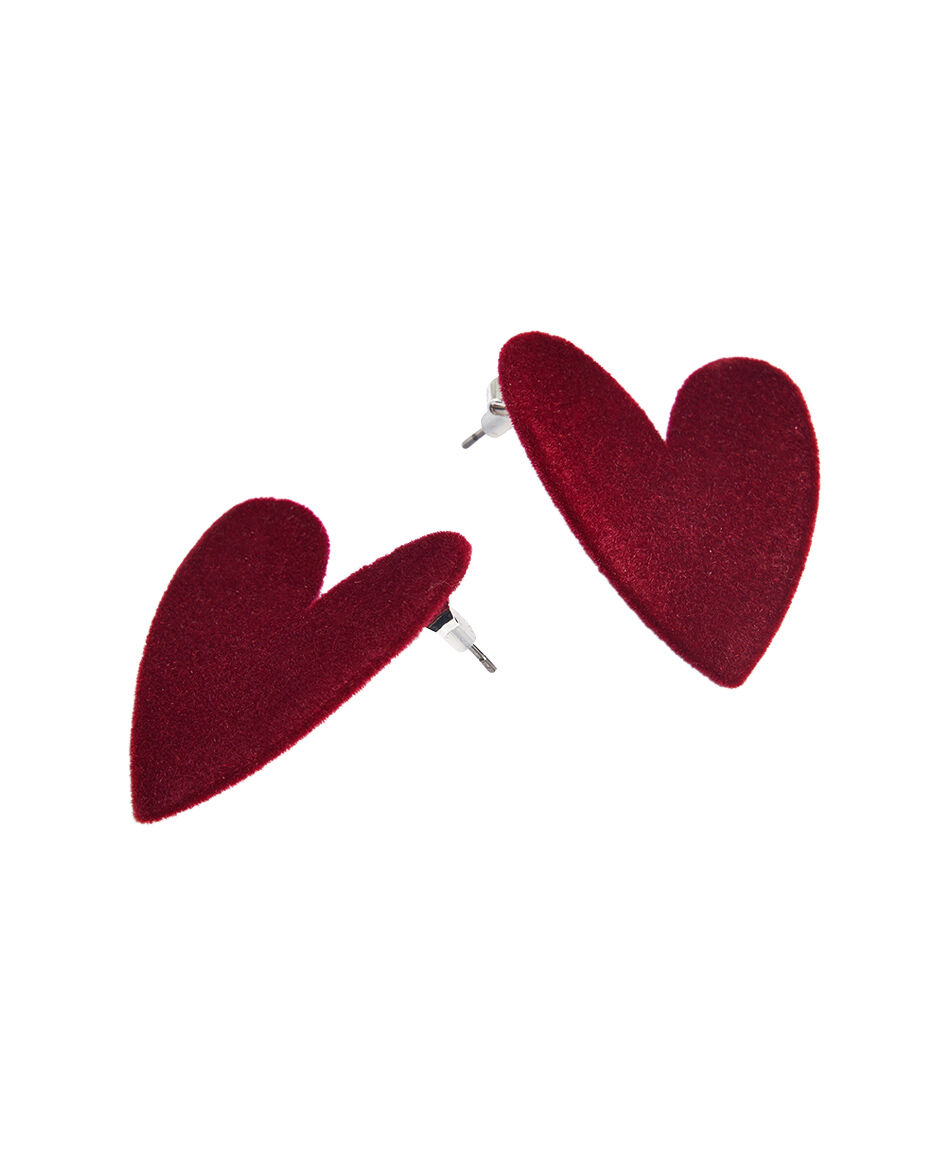 Aros mujer coraz&oacute;n fashion