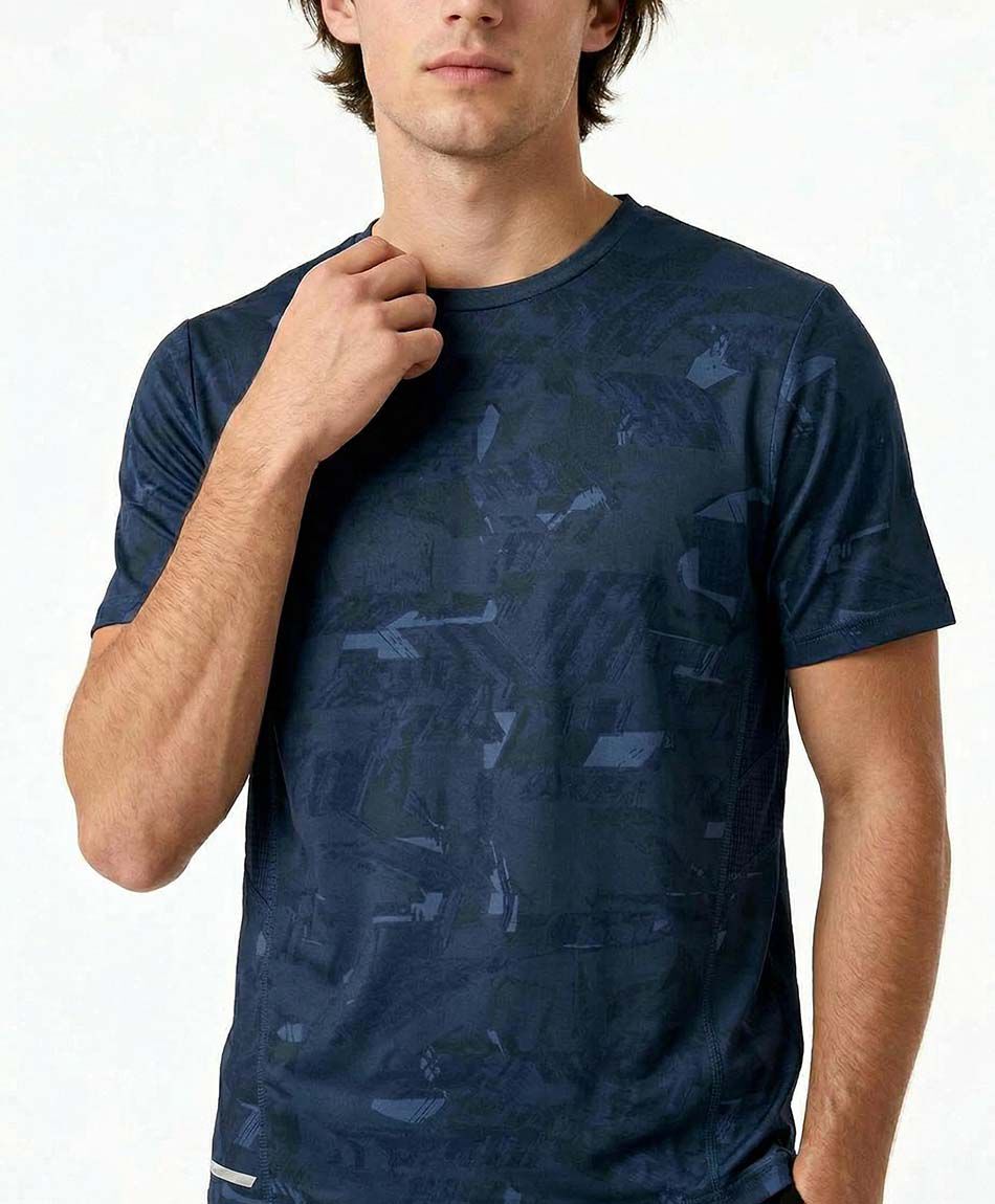 Polera deportiva hombre space blue