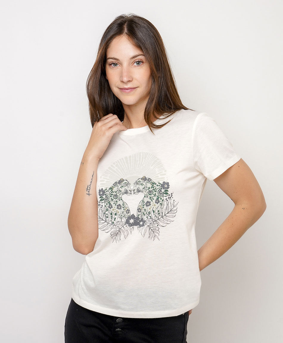 Polera mujer jaguares bot&aacute;nicos