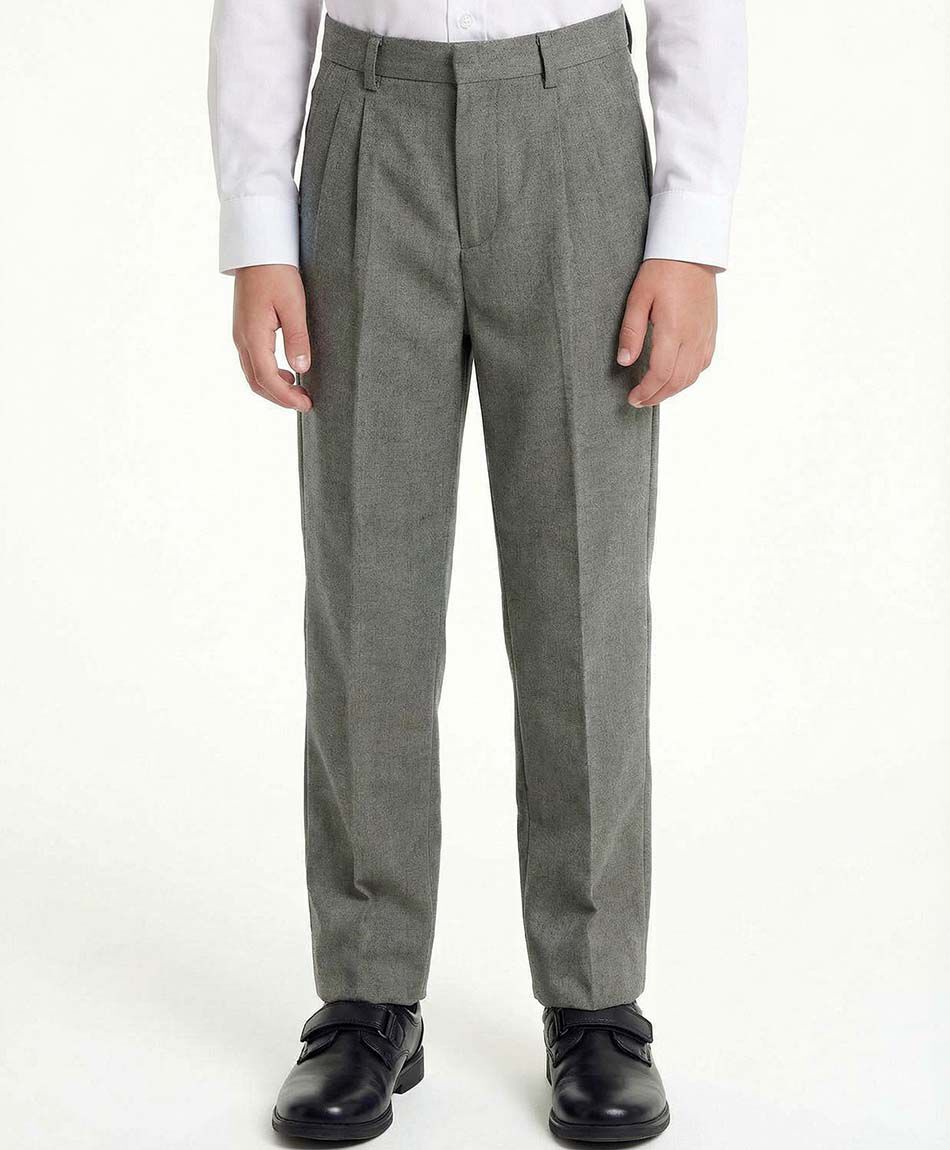 Pantal&oacute;n escolar pinza gris