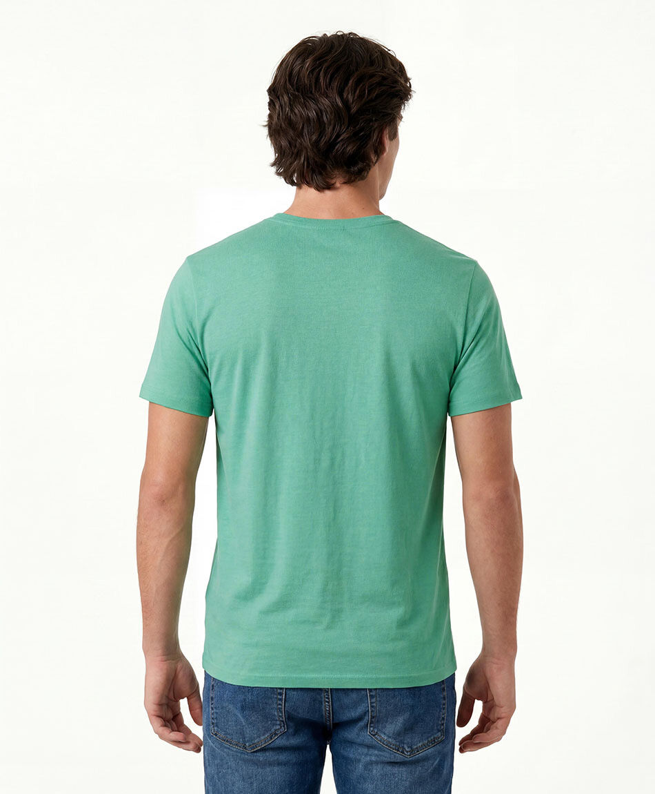 Polera hombre cuello en v lisa