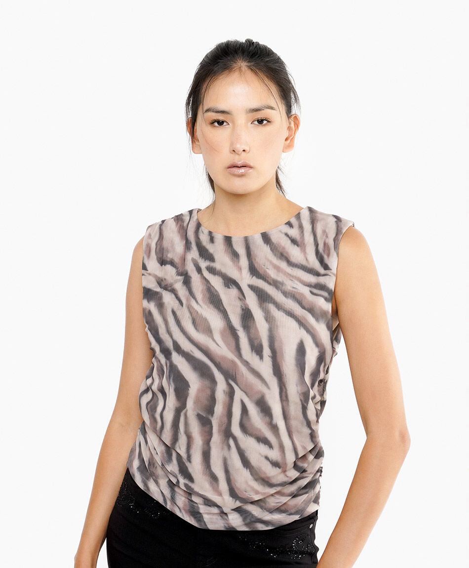 Polera mujer top acinturado