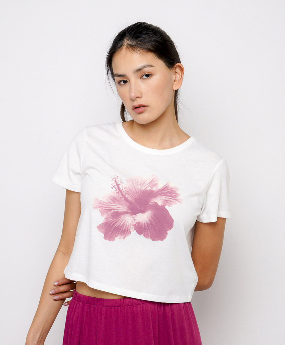 Polera mujer orqu&iacute;dea