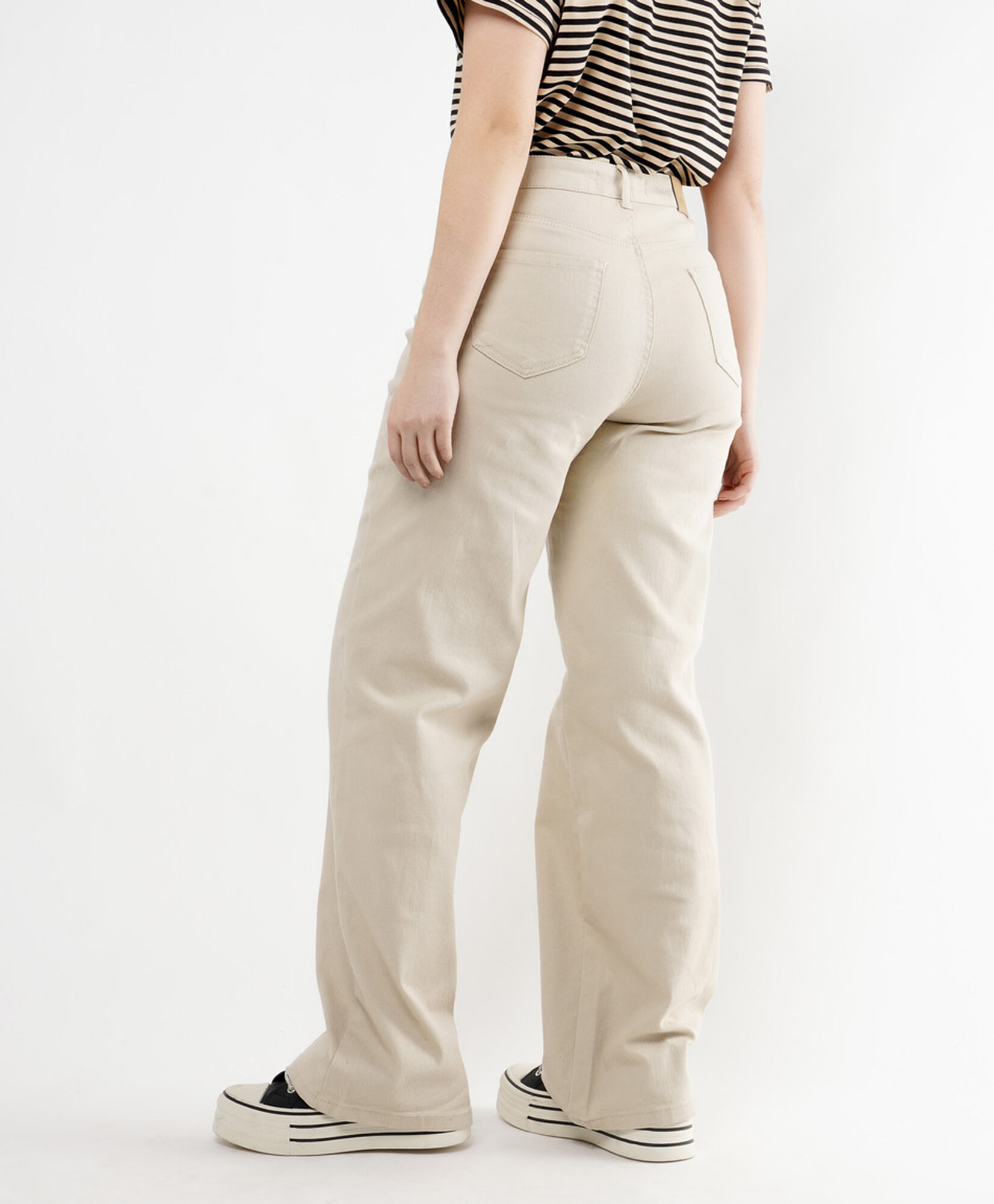 Jeans mujer beige wide Jeans mujer beige wide