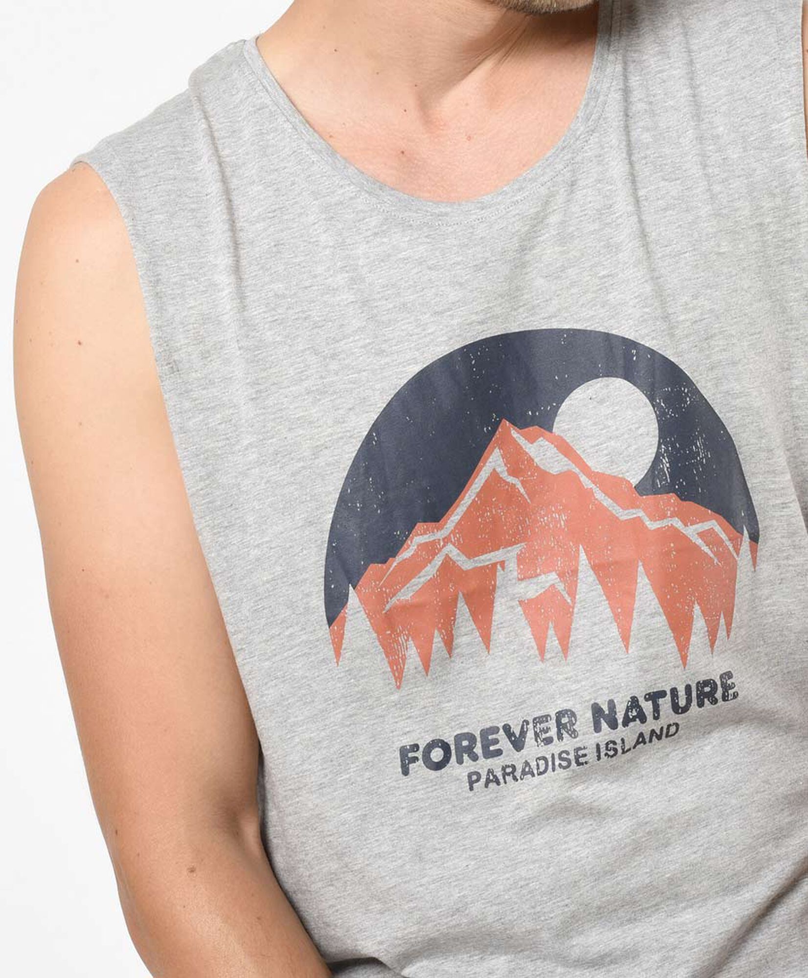 Polera hombre montaña sin mangas Polera hombre montaña sin mangas