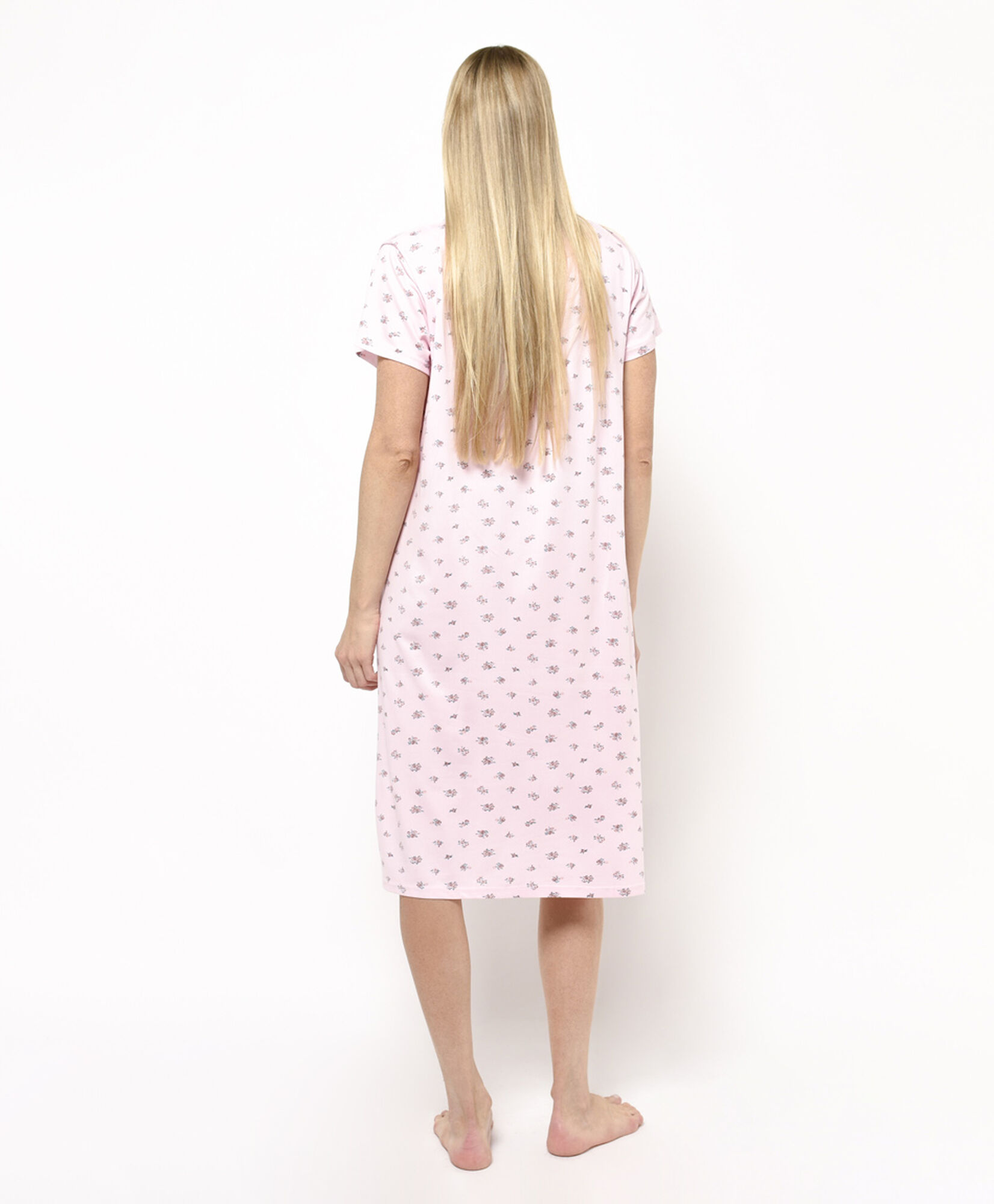 Camisa de dormir mujer florcitas rosada Camisa de dormir mujer florcitas rosada