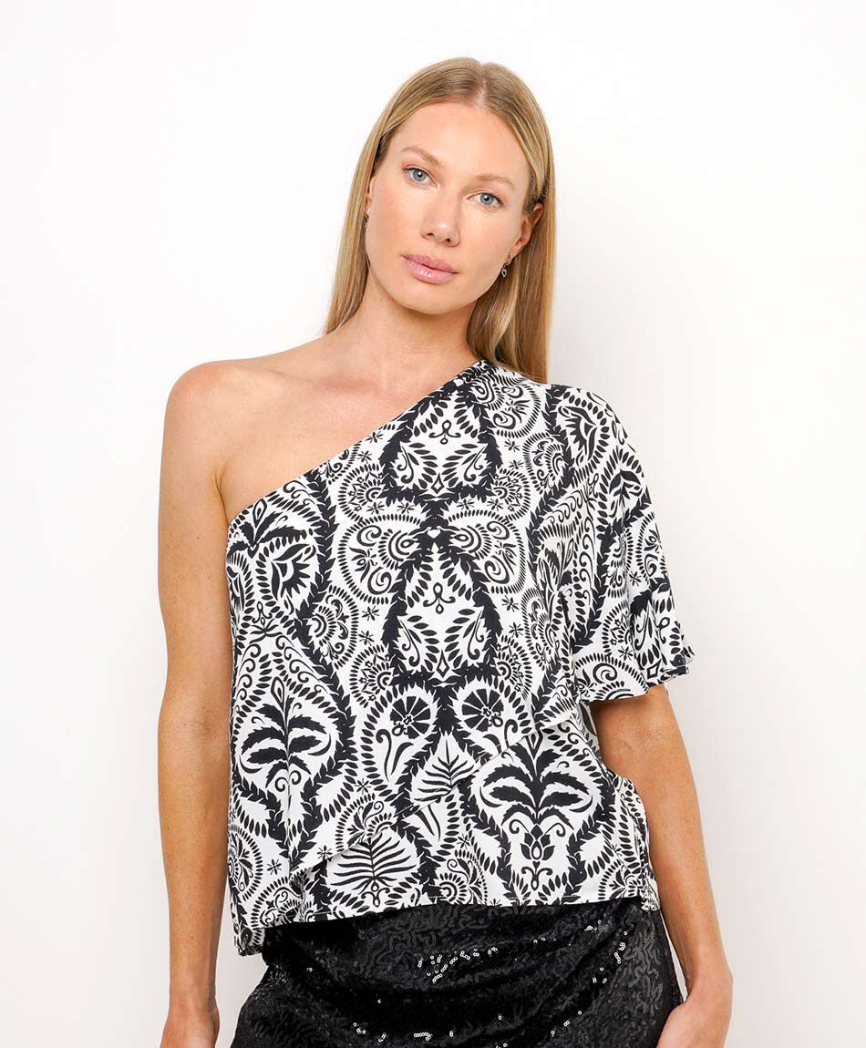 Blusa mujer dise&ntilde;o one shoulder