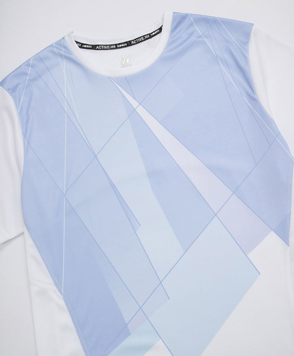 Polera deportiva hombre geometrica