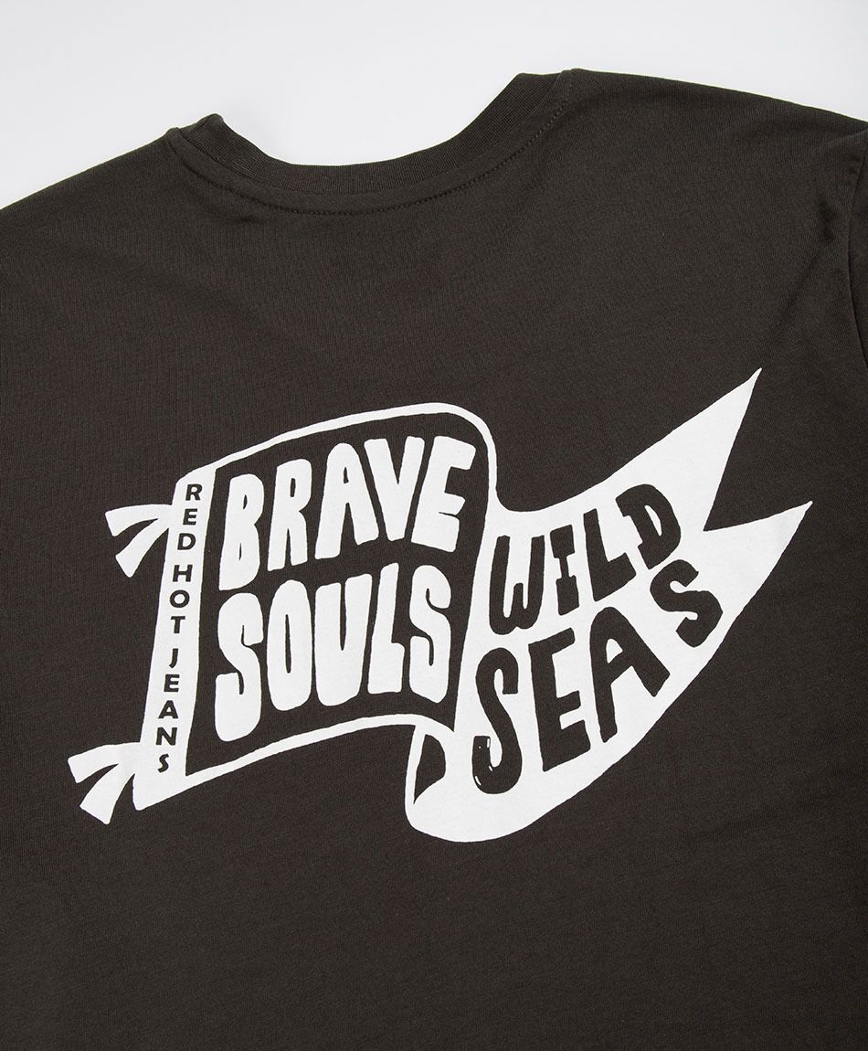 Polera hombre estampado adventure flags