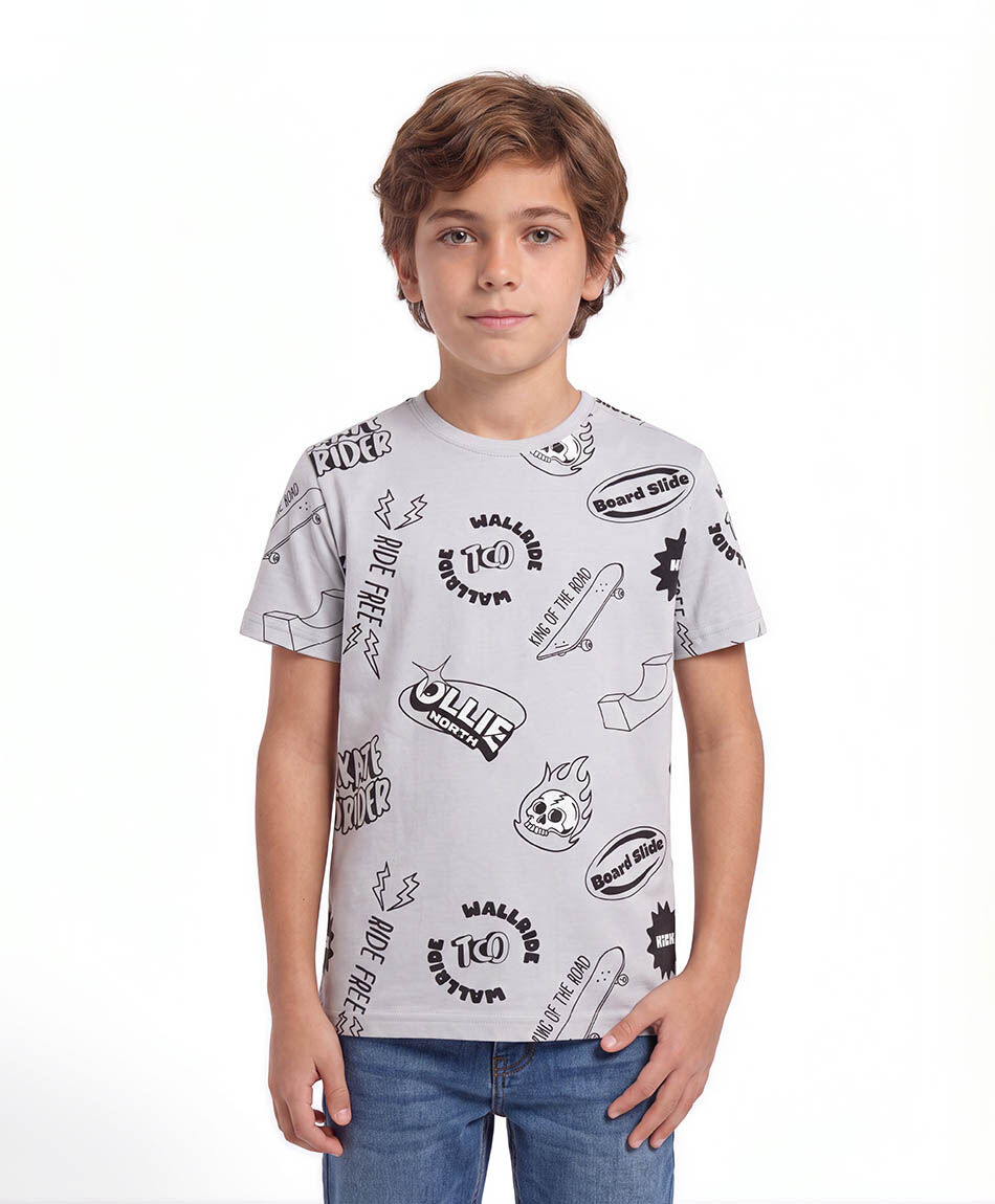 Polera ni&ntilde;o skate ollie