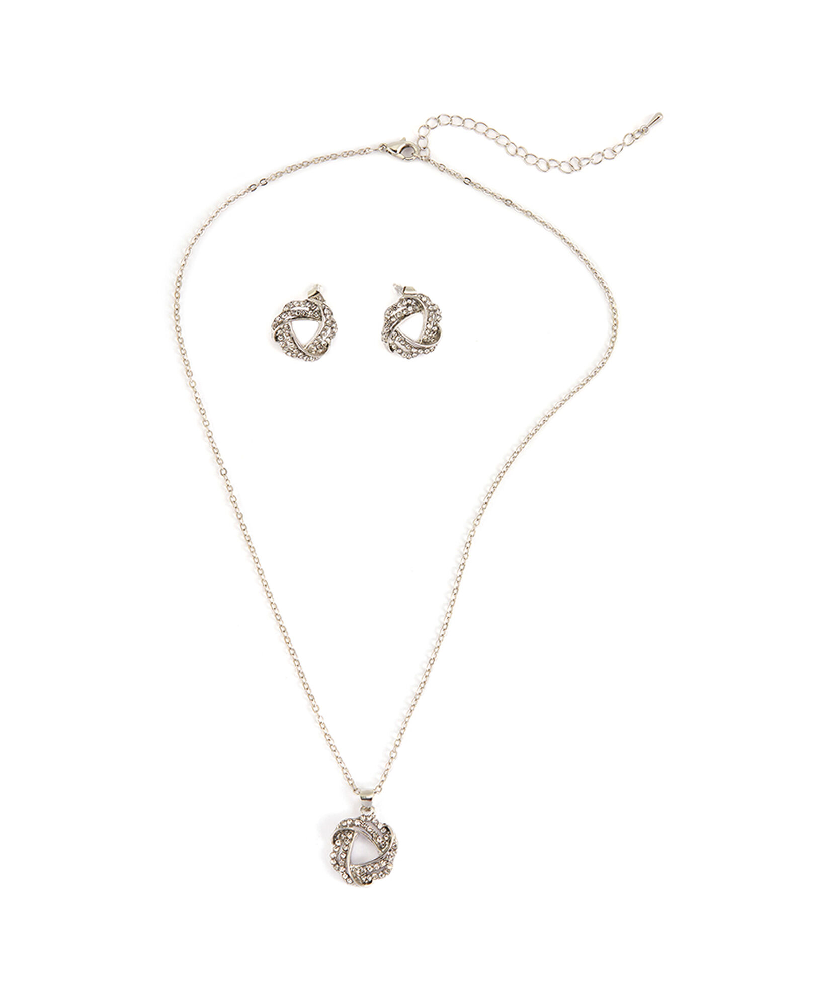 Set aros + collar mujer piedritas Set aros + collar mujer piedritas