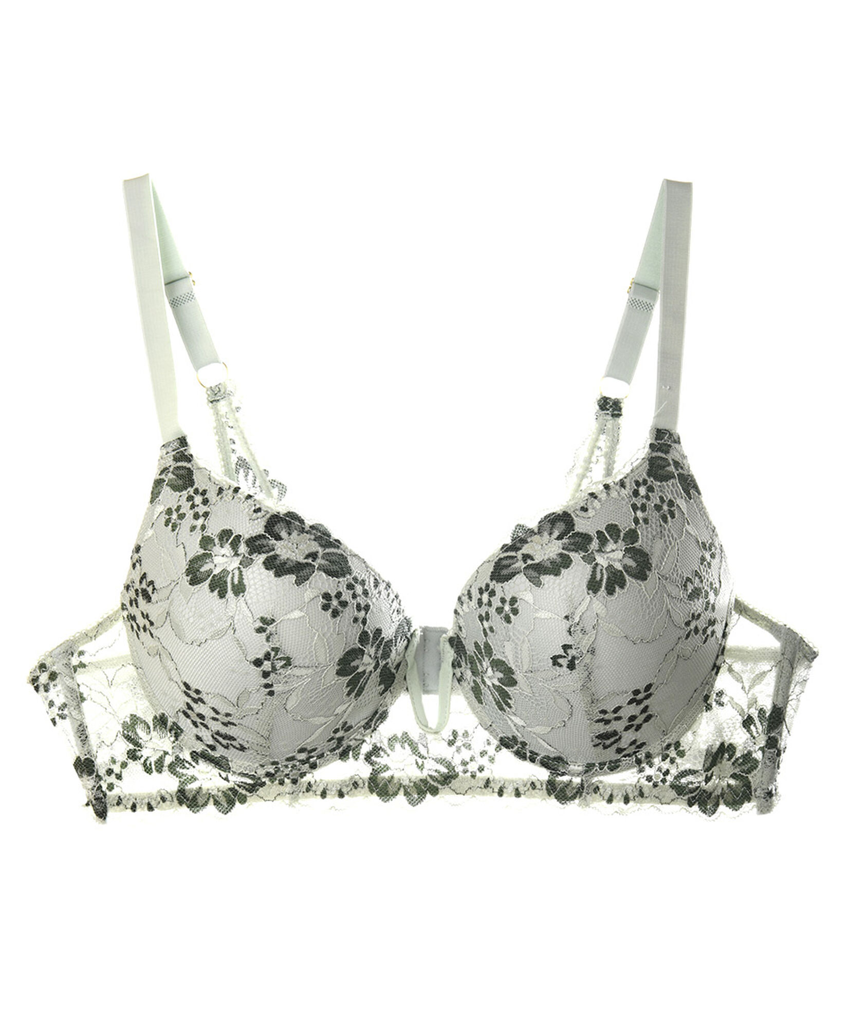 Sostén mujer floreado encajes verde Sostén mujer floreado encajes verde