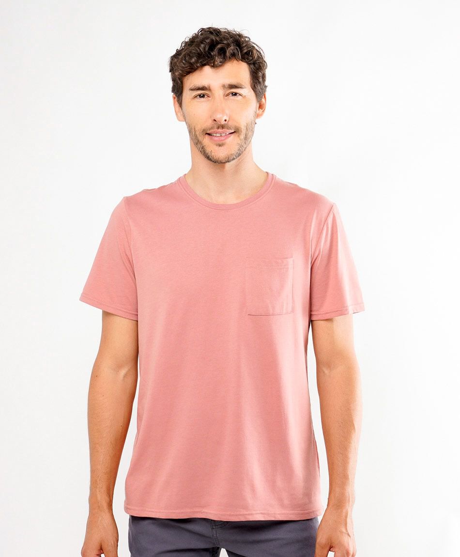 Polera hombre bolsillo colores
