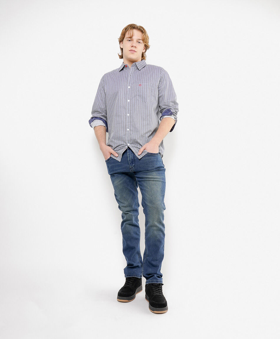 Camisa hombre rombos