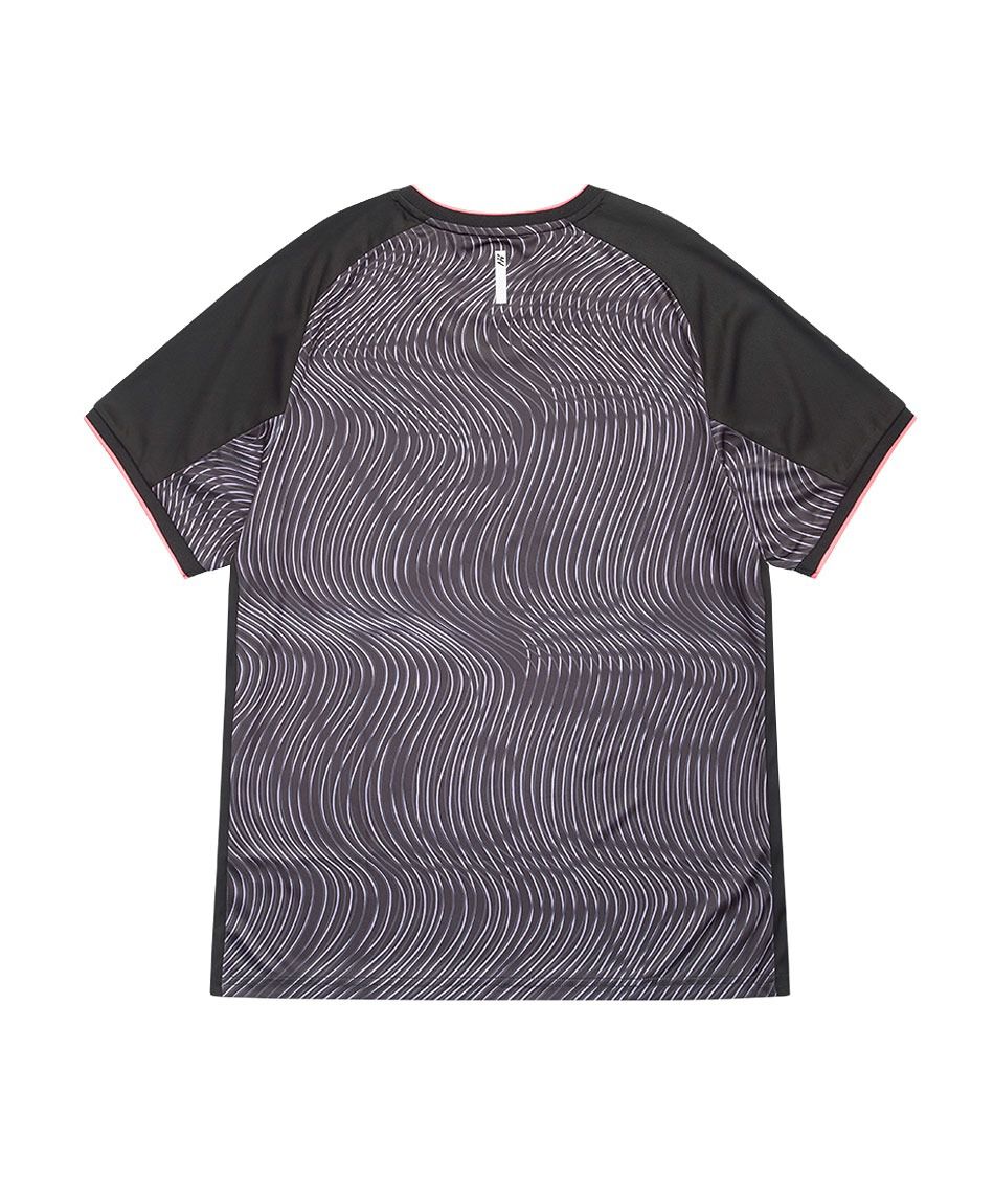 Polera deportiva hombre print ondas