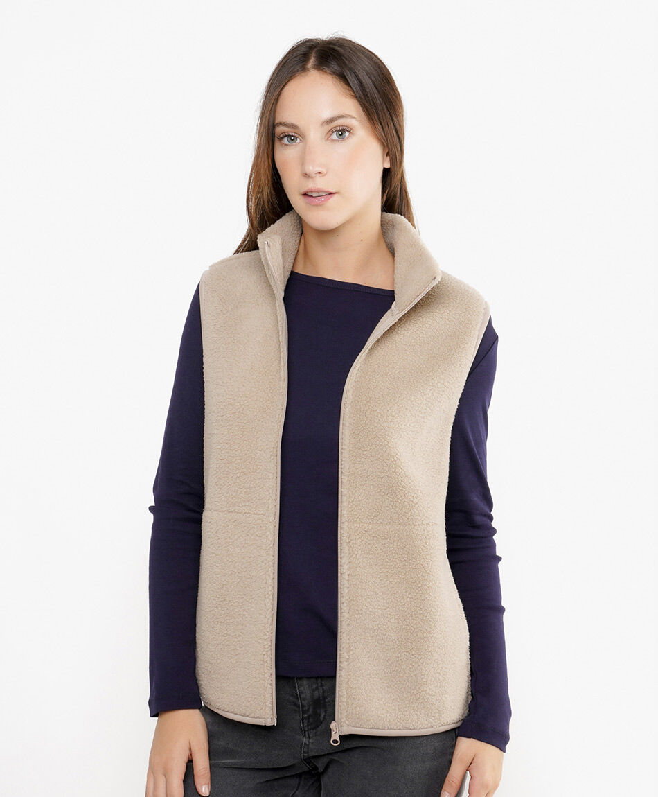 Polar mujer vest camel