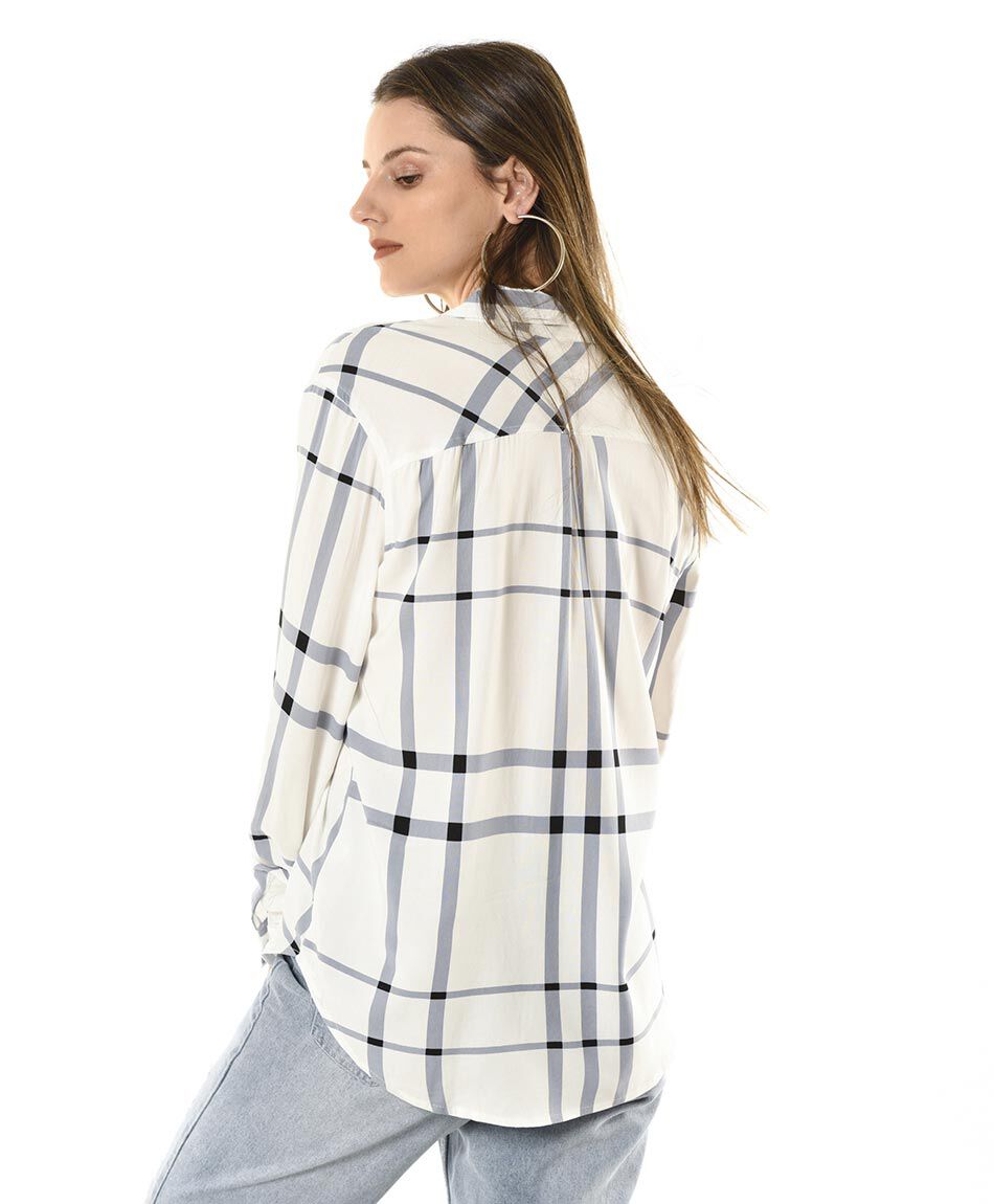 Blusa diseno cuadros