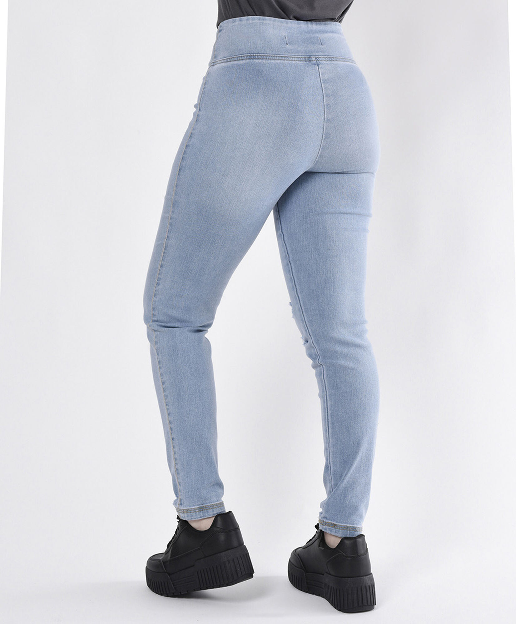 Jeans mujer pretina ancha skinny fit Jeans mujer pretina ancha skinny fit
