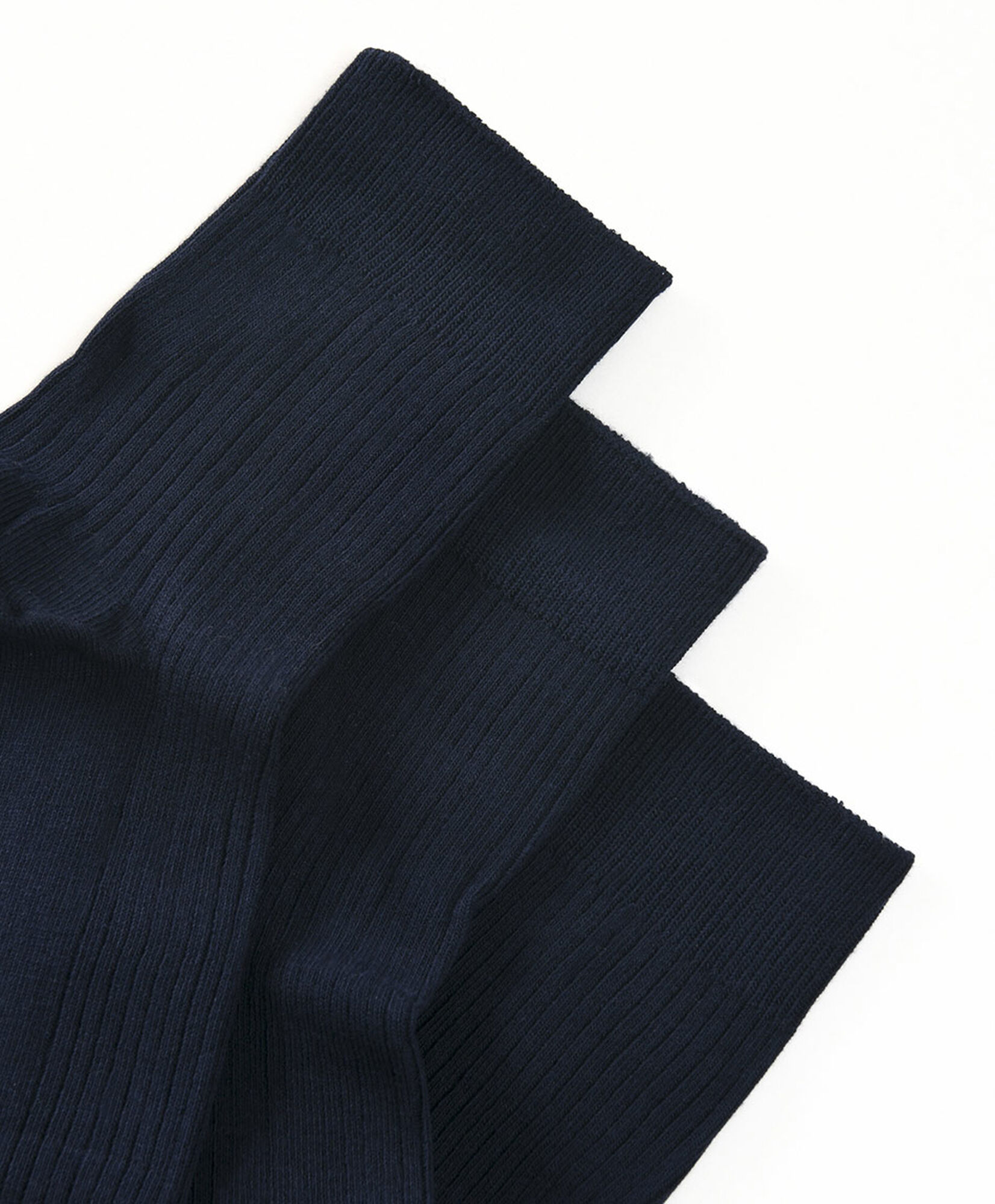 Set 3 calcetines escolares medios azul oscuro Set 3 calcetines escolares medios azul oscuro