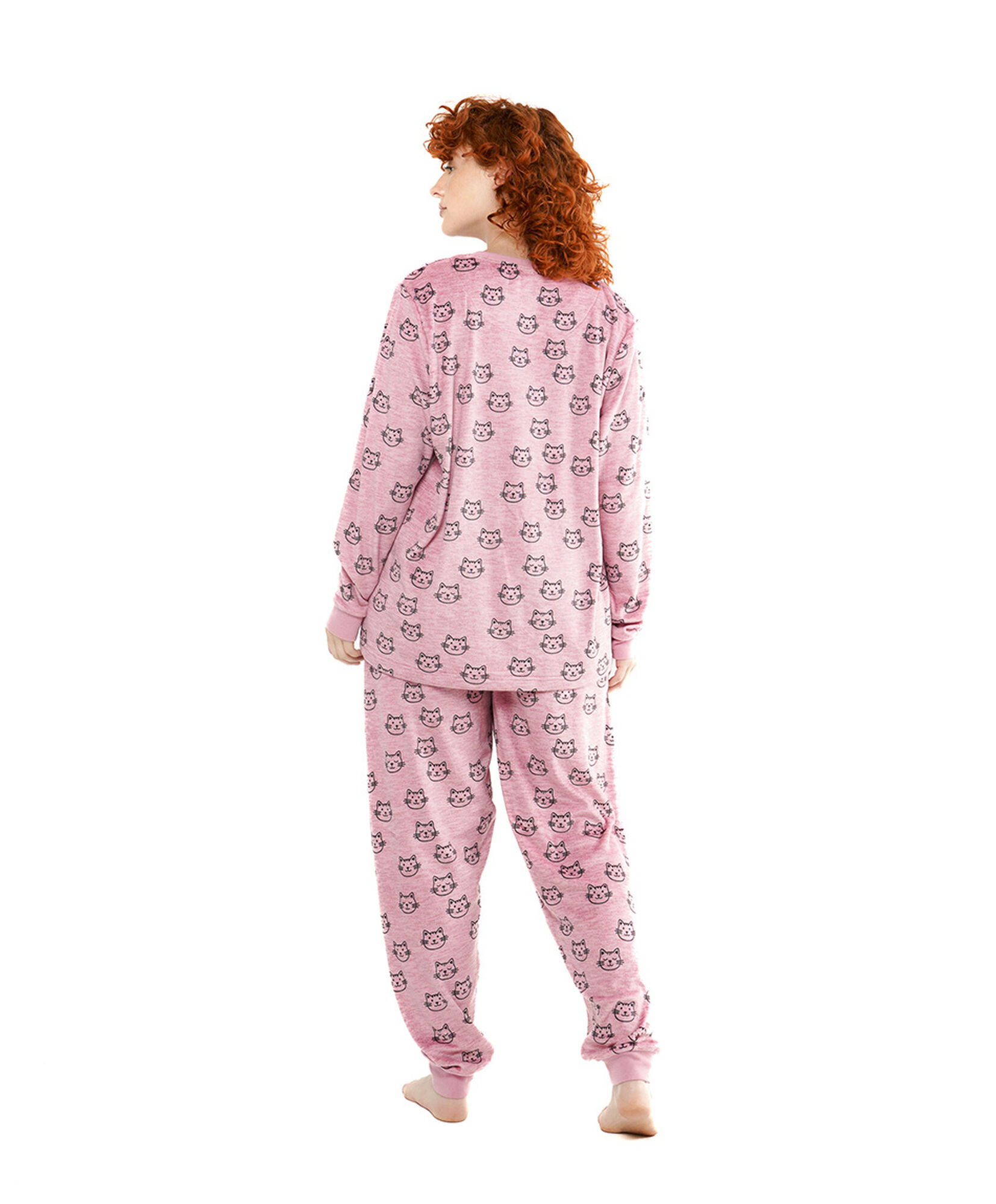 Pijama mujer micropolar gatitos Pijama mujer micropolar gatitos