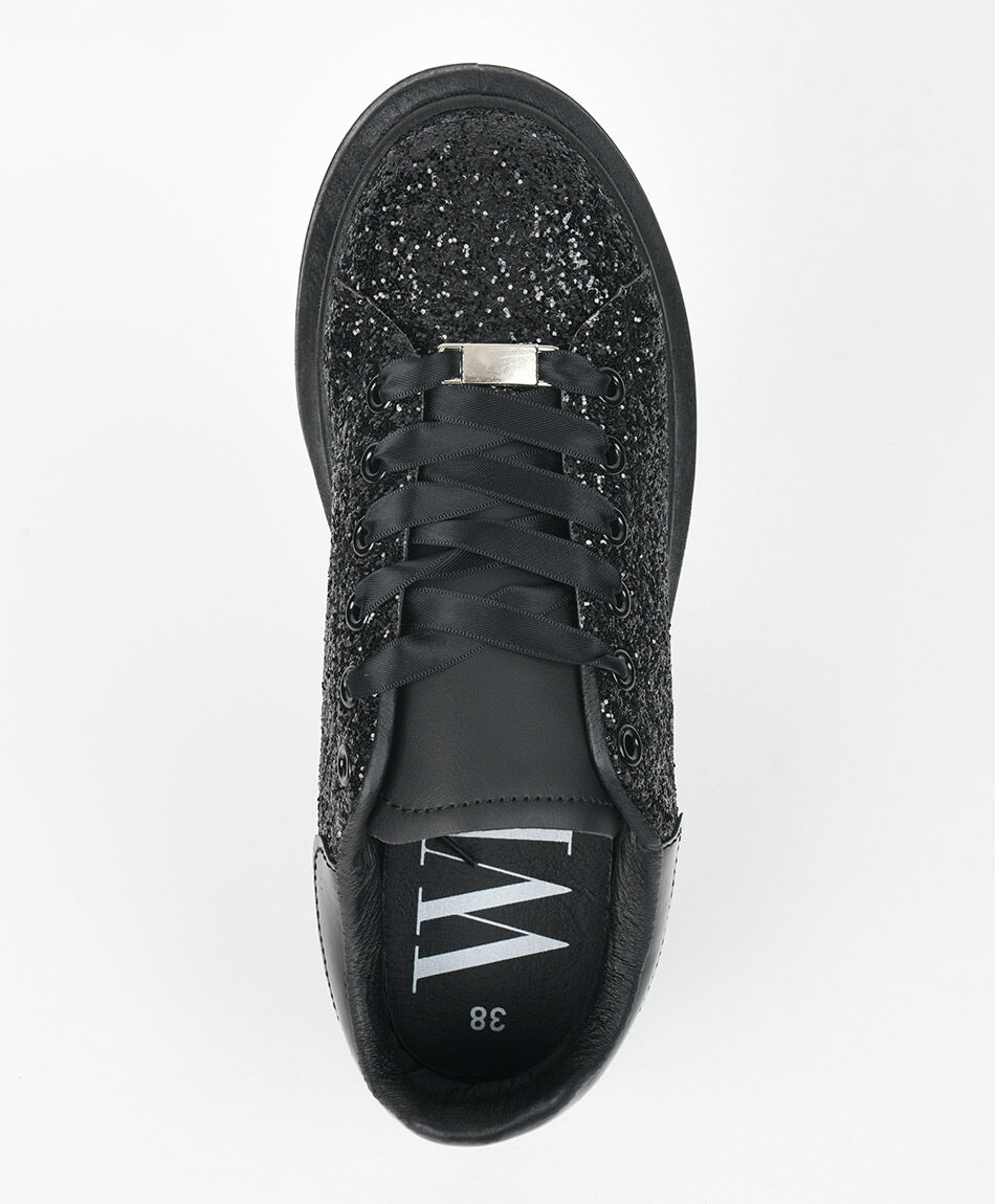 Zapatilla mujer brillante