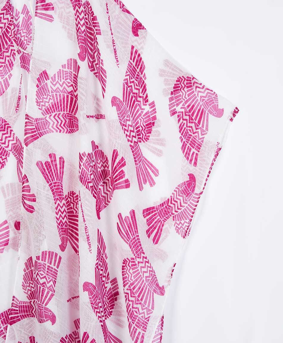 Pareo mujer p&aacute;jaros